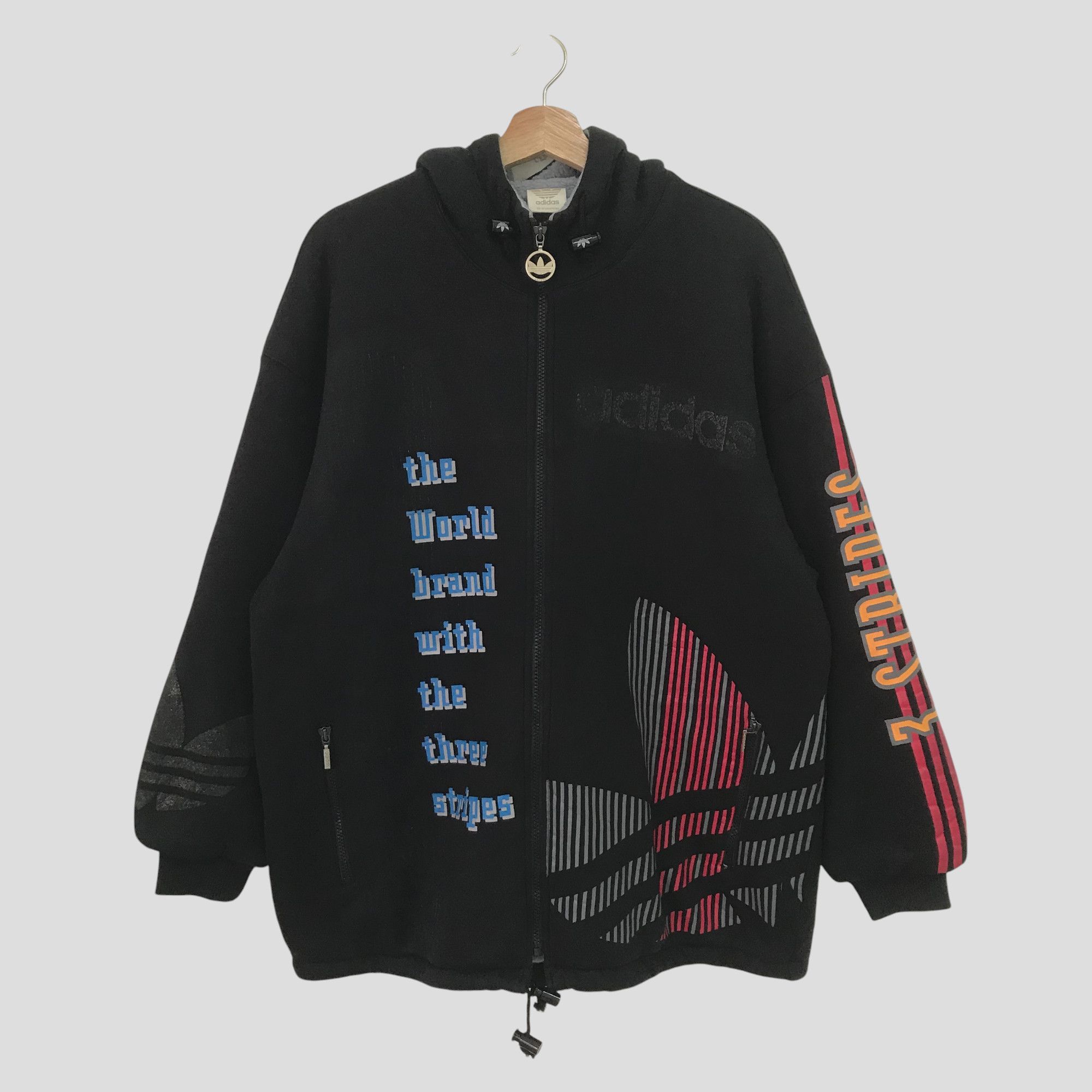 Adidas Vintage 90’s Adidas Trefoil Blue Sweater - 234 Size US L / EU 52-54 / 3 - 2 Thumbnail