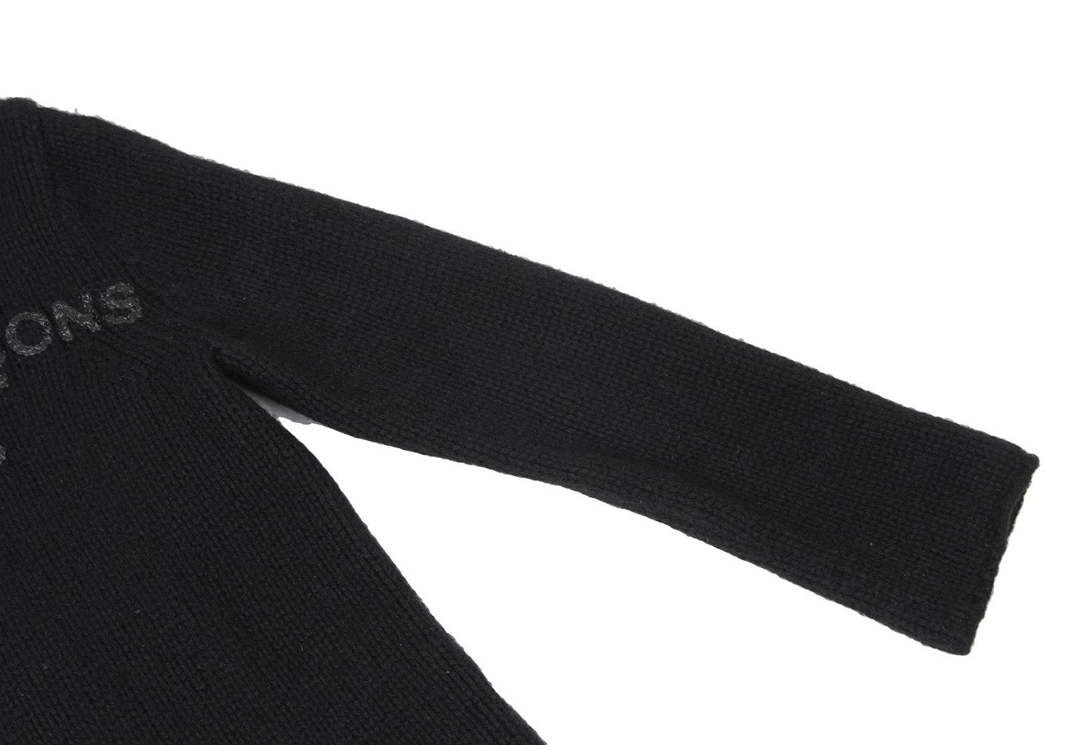 Comme des Garcons Homme Plus Wool Logo Print Knit Sweater in Black, Size M Size US M / EU 48-50 / 2 - 5 Thumbnail