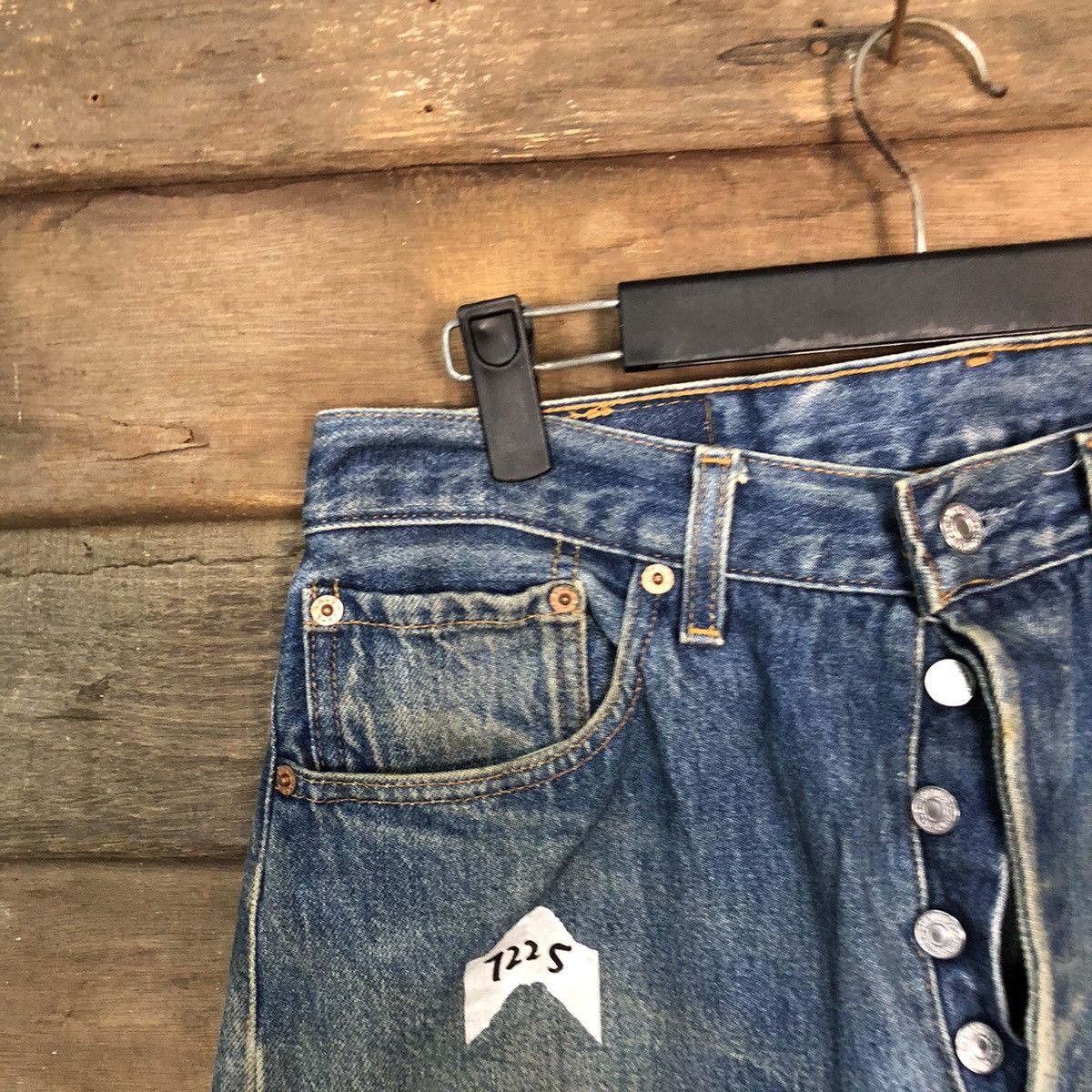 Levi's Levis Stauss & Co 501 Distressed Denim Pants #7325 Size US 32 / EU 48 - 4 Thumbnail