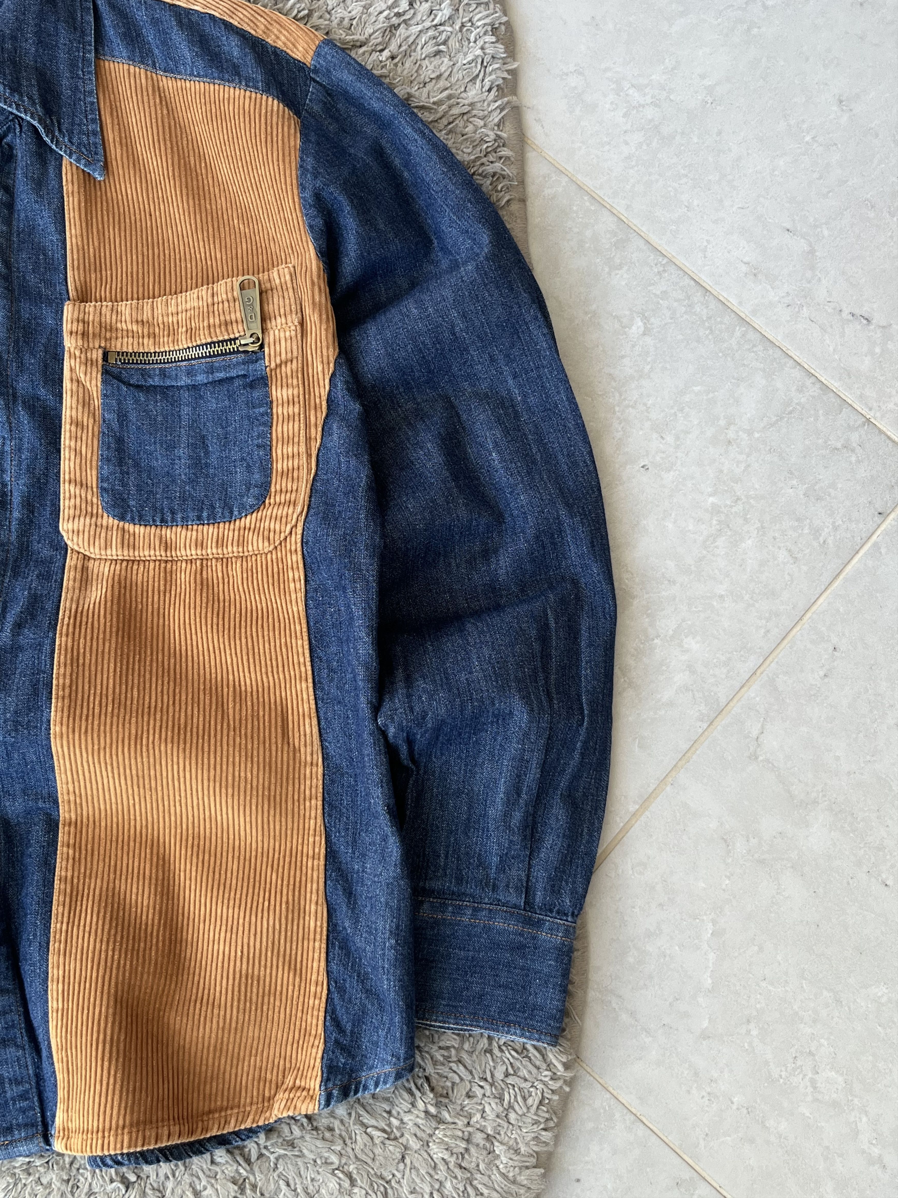 Dolce & Gabbana DOLCE&GABBANA Vintage Denim Corduroy Shirt 2000s Size US L / EU 52-54 / 3 - 4 Thumbnail
