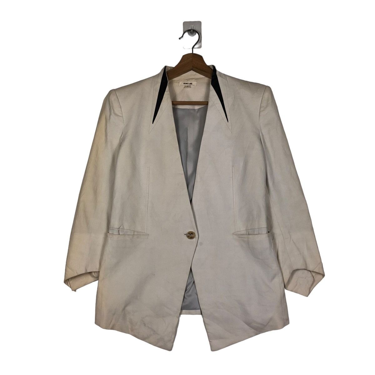 Helmut Lang 🔥VINTAGE CROPPED BIKER JACKET HELMUT LANG BONDAGE PARACHUTE Size US M / EU 48-50 / 2 - 3 Thumbnail