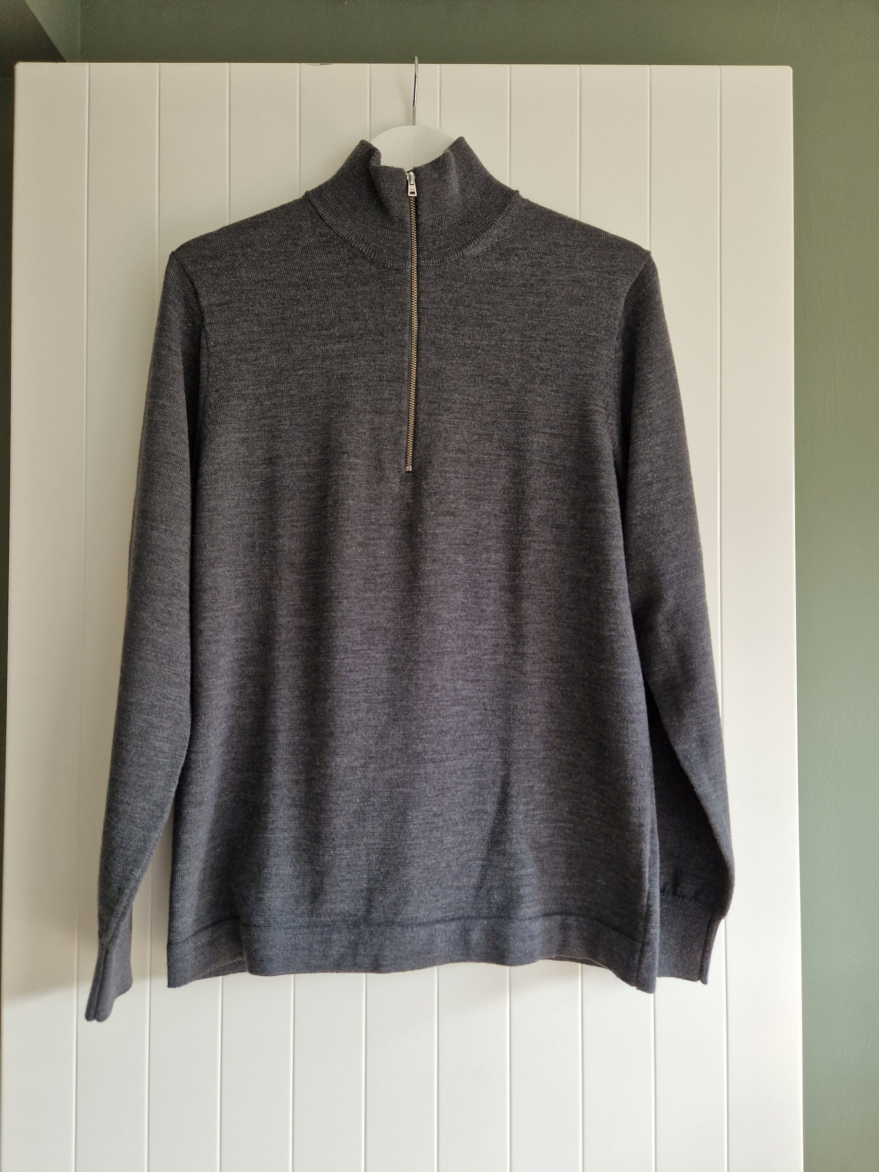 Norse Projects Norse Projects Arktisk Tech Merino Half Zip Sweater Grey Size US M / EU 48-50 / 2 - 1 Thumbnail