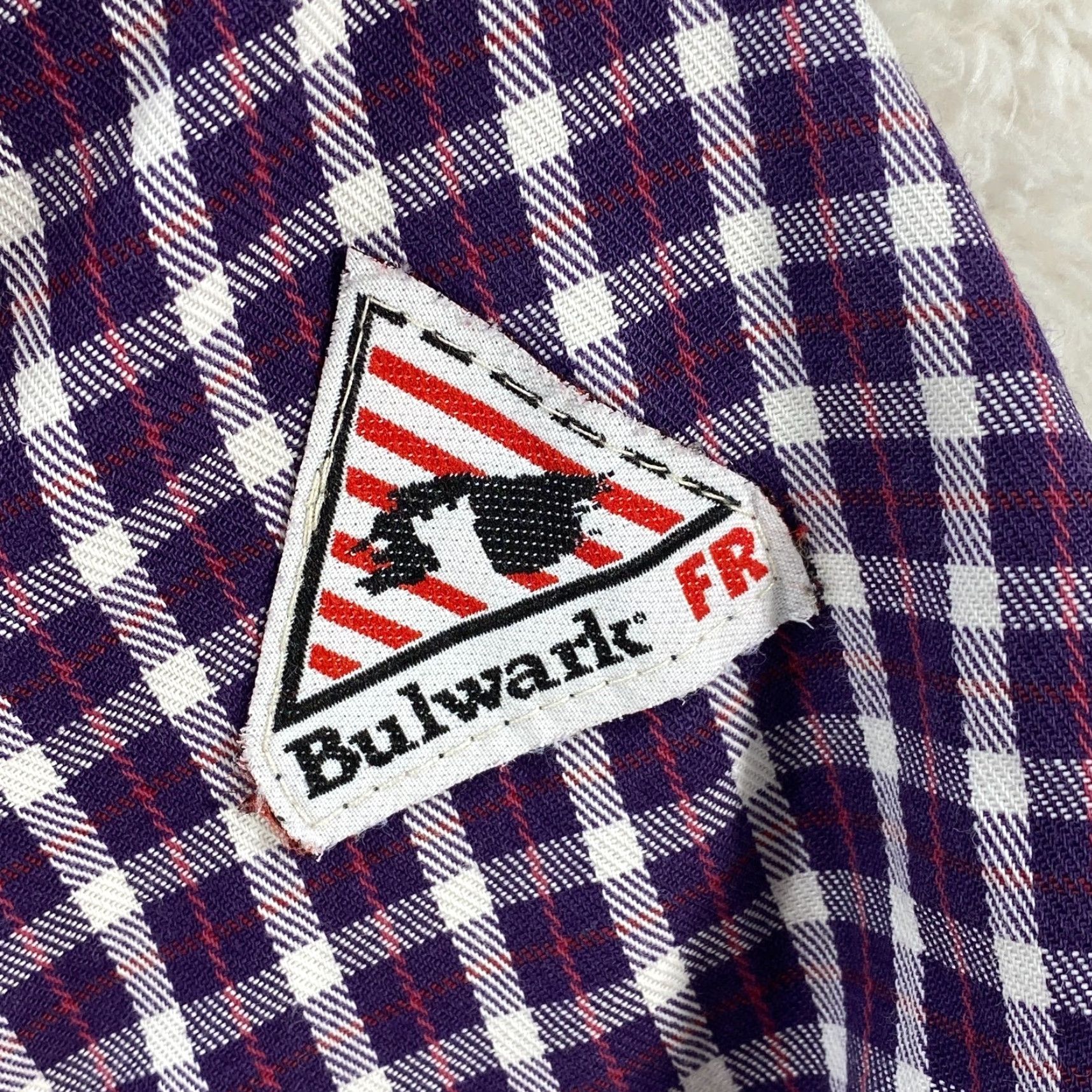 Vintage VINTAGE Bulwark FR Mens L Large Plaid Button Up Long Sleeve Cotton Protective Apparel Size US L / EU 52-54 / 3 - 4 Thumbnail