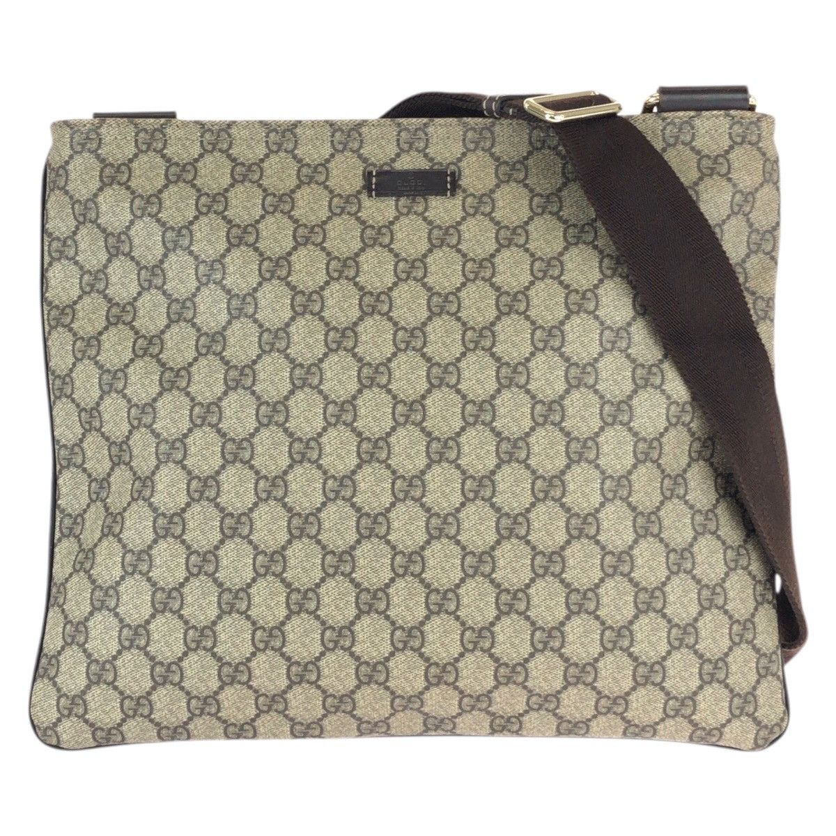 Gucci Gucci GG Supreme Canvas Leather Shoulder Bag Leather Shoulder Bag 201446 DUTY FREE for USA