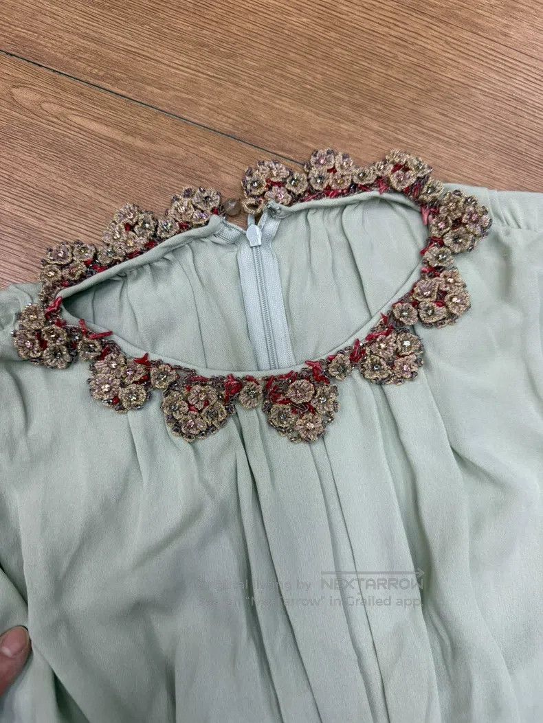 Valentino Valentino Green silk dress Size S / US 4 / IT 40 - 2 Thumbnail