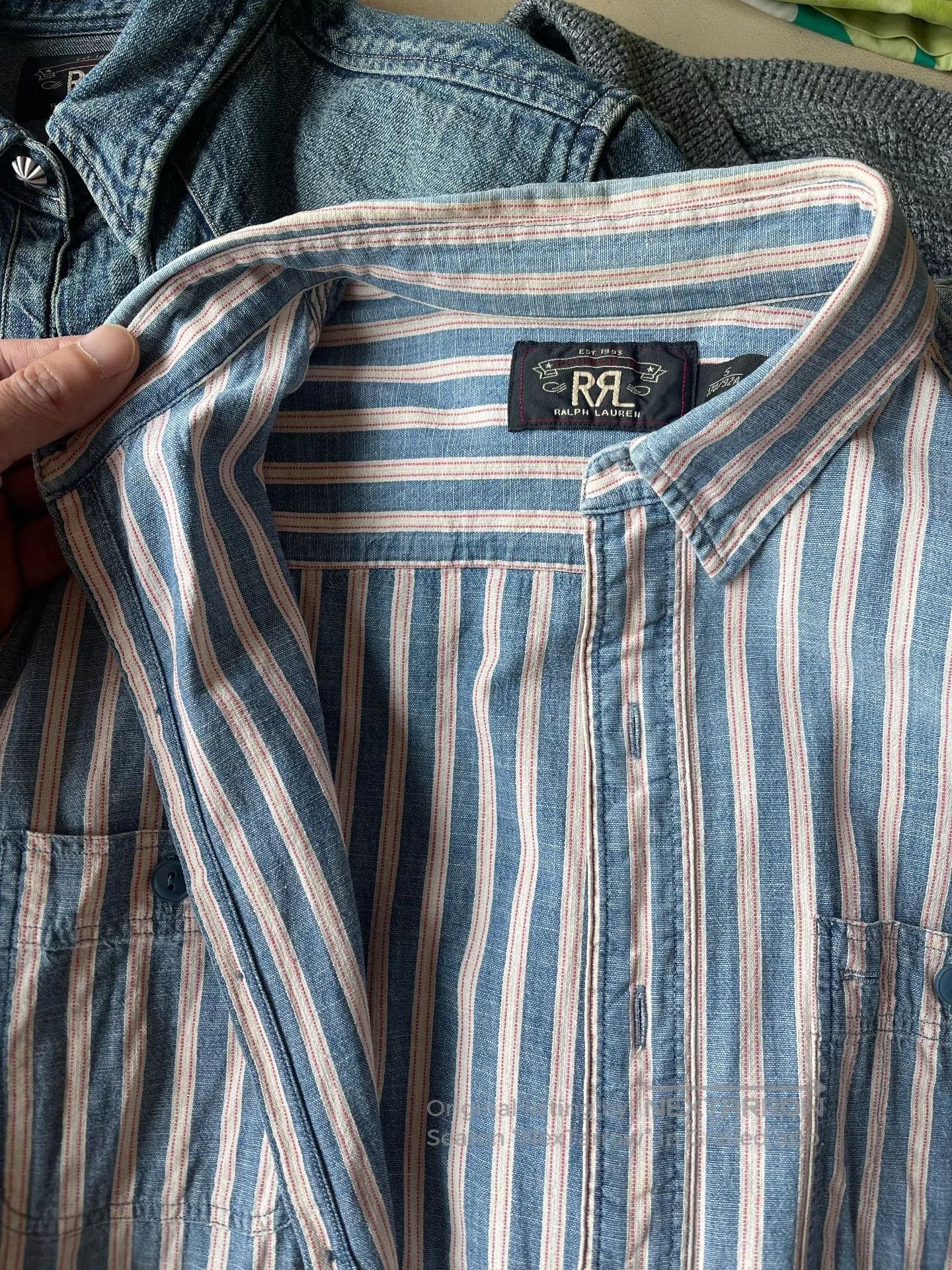 RRL Ralph Lauren RRL Double RL Western Stripe Shirt. Size US S / EU 44-46 / 1 - 2 Thumbnail