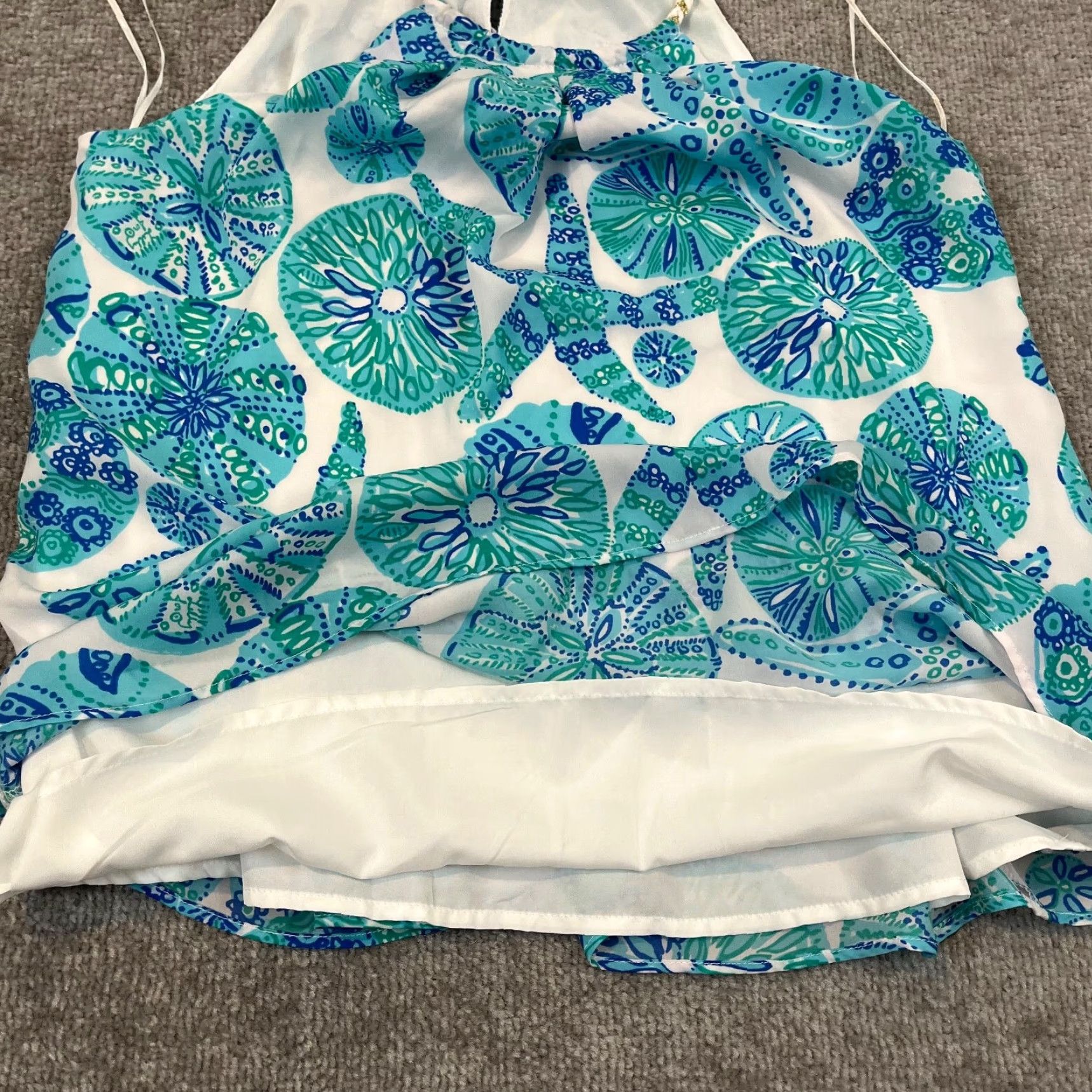 Lilly Pulitzer Lilly Pulitzer Top Womens Small Starfish Sand Dollar Preppy Lined Target Shirt Size S / US 4 / IT 40 - 6 Thumbnail