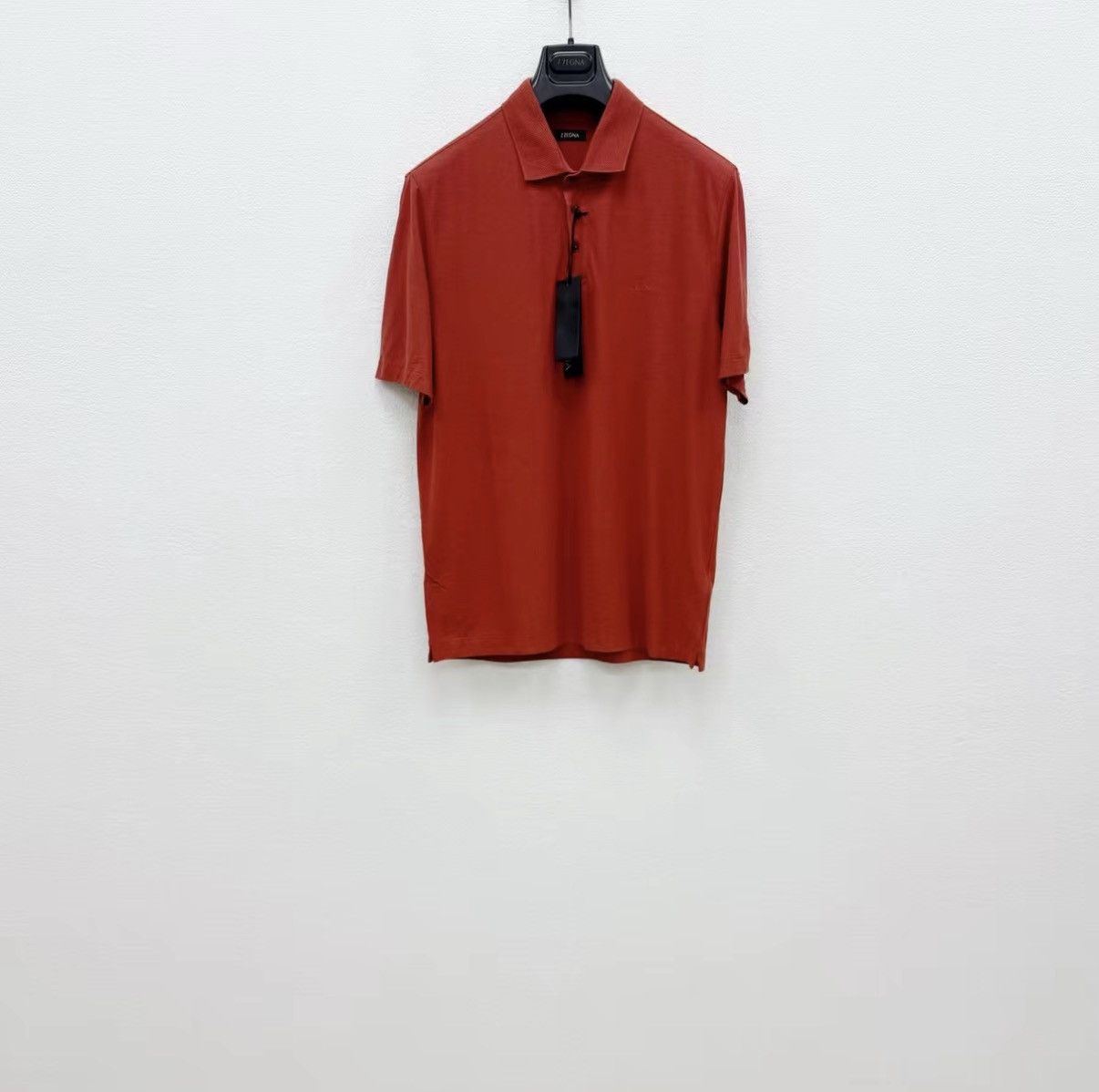 Z Zegna ZEGNA 100% Cotton Short Sleeve Polo Shirt J30 Size US M / EU 48-50 / 2 - 1 Thumbnail