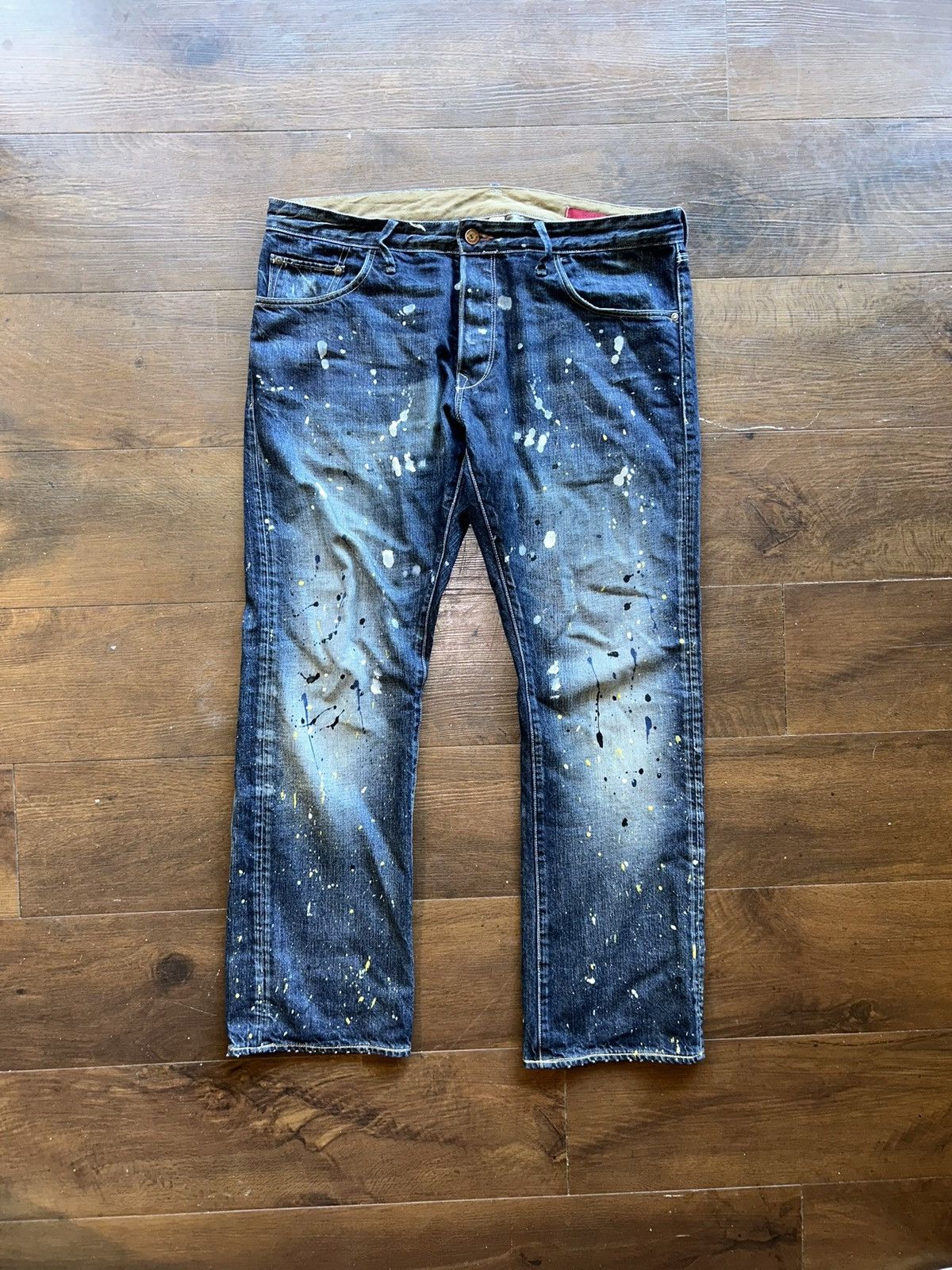 Banana Republic Paint Splatter Denim Size US 34 / EU 50 - 1 Thumbnail
