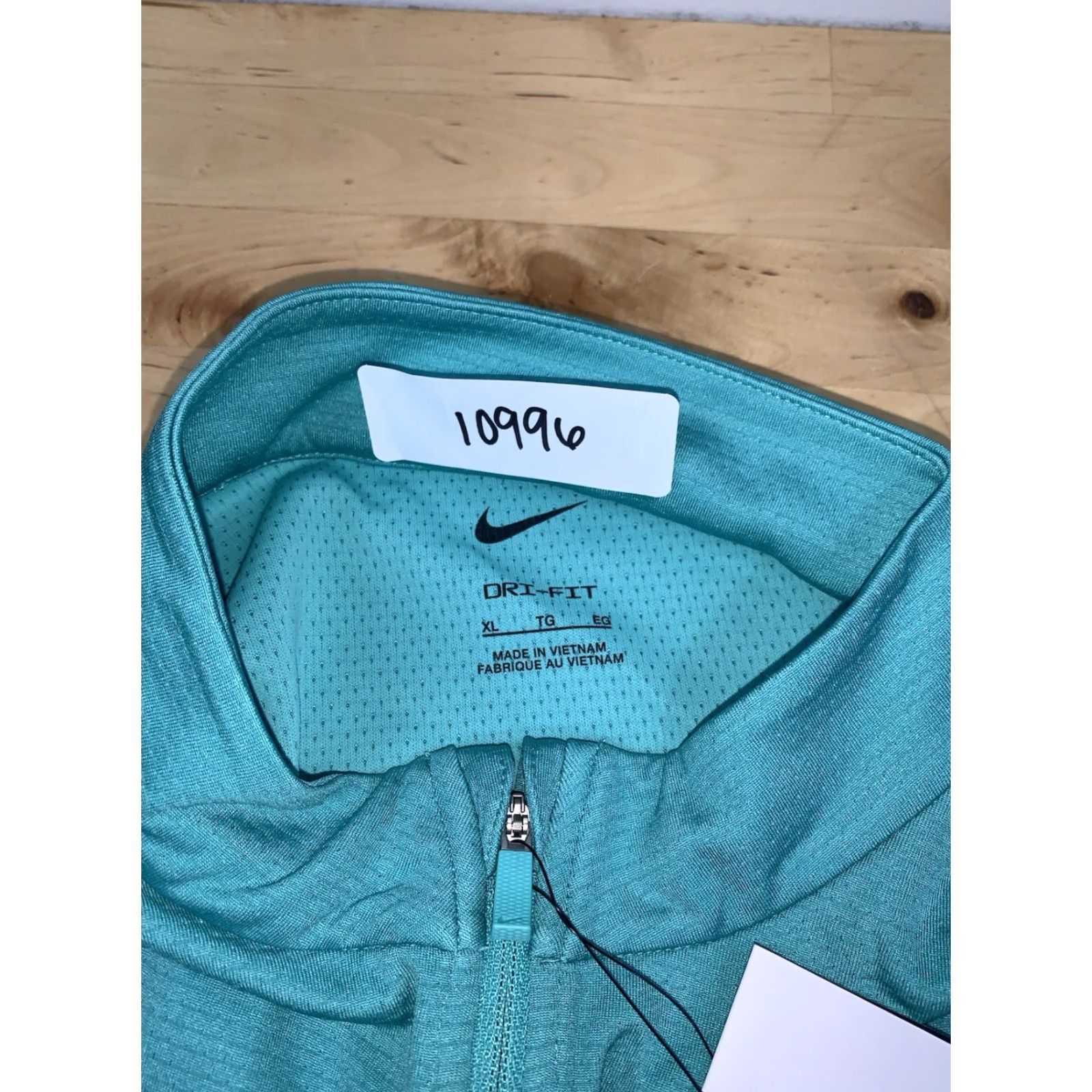 Nike Nike Sweatshirt Womens XL Green 1/4 Zip Pullover Mock Neck Dri-FIT Golf Activewear Stretch Size XL / US 12-14 / IT 48-50 - 2 Thumbnail