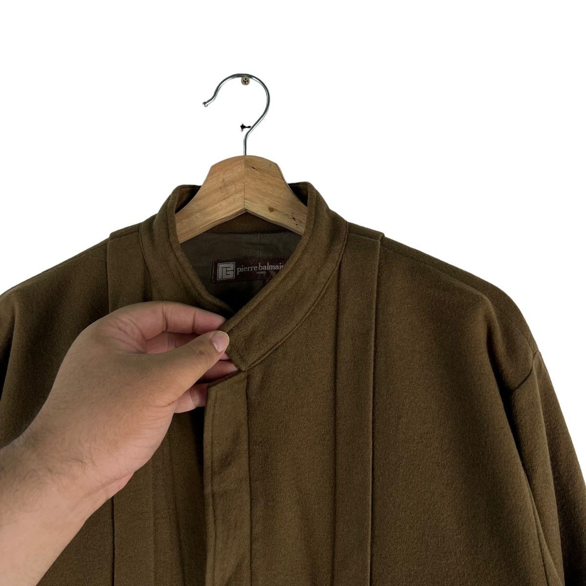 Japanese Brand 🔥VINTAGE WOOL BOMBER JACKET PIERRE BALMAIN PARIS Size US M / EU 48-50 / 2 - 5 Thumbnail