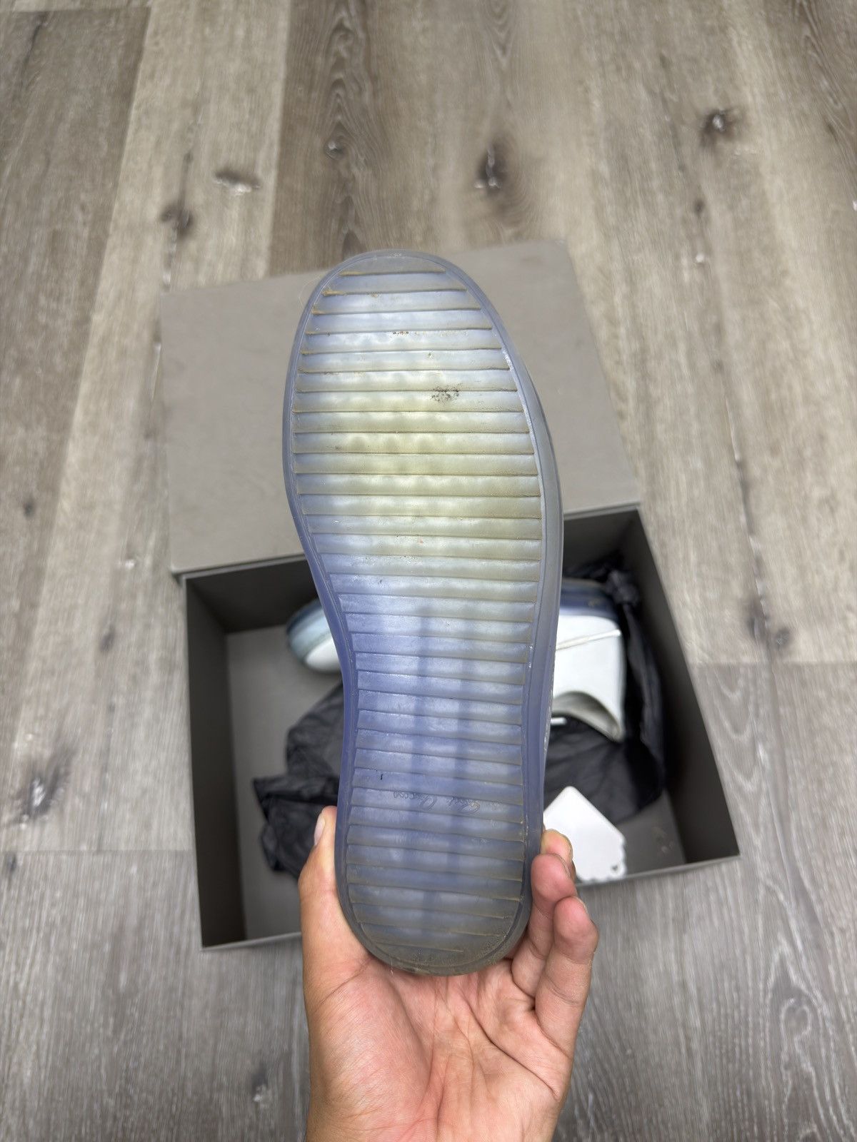Rick Owens Rick Owens DRKSHDW Performa Abstract Low Chalk White Blue Size US 6.5 / EU 39-40 - 5 Thumbnail