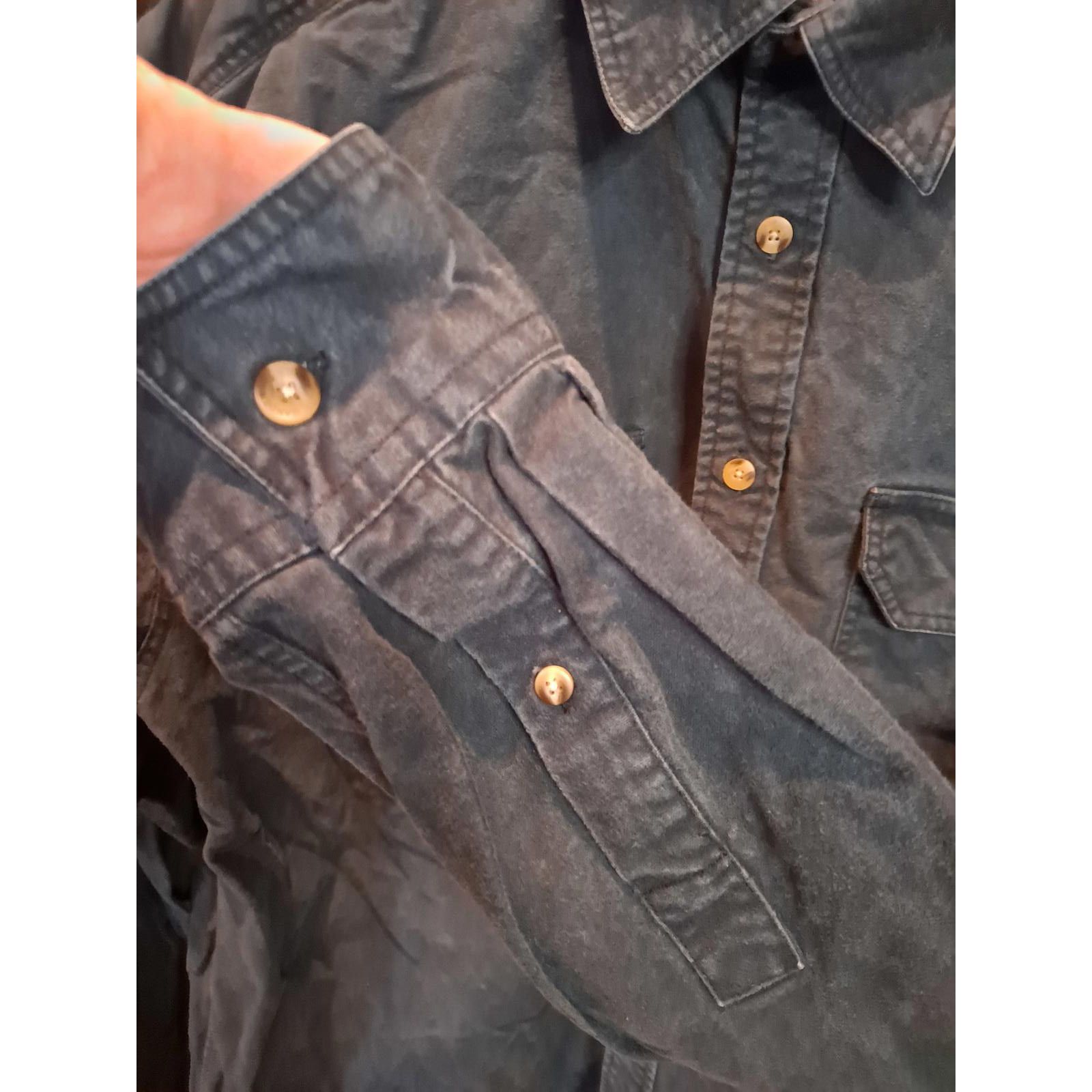Other Gander Mtn Navy Blue Button Up 100% Cotton Size XLT Size US XL / EU 56 / 4 - 3 Thumbnail