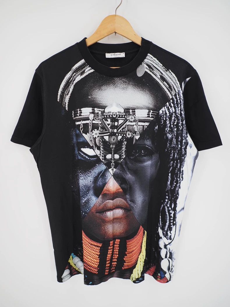 Givenchy Givenchy black patched face short sleeve Size US S / EU 44-46 / 1 - 1 Thumbnail