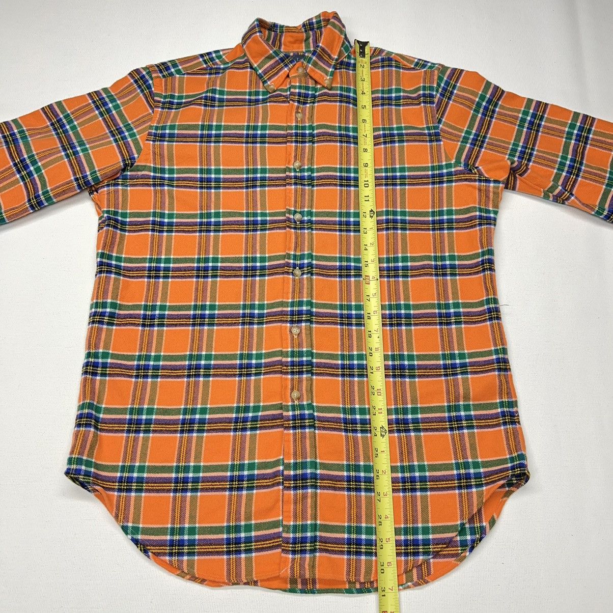Polo Ralph Lauren Polo Ralph Lauren Flannel Shirt Orange Button Down Classic Size US M / EU 48-50 / 2 - 13 Thumbnail