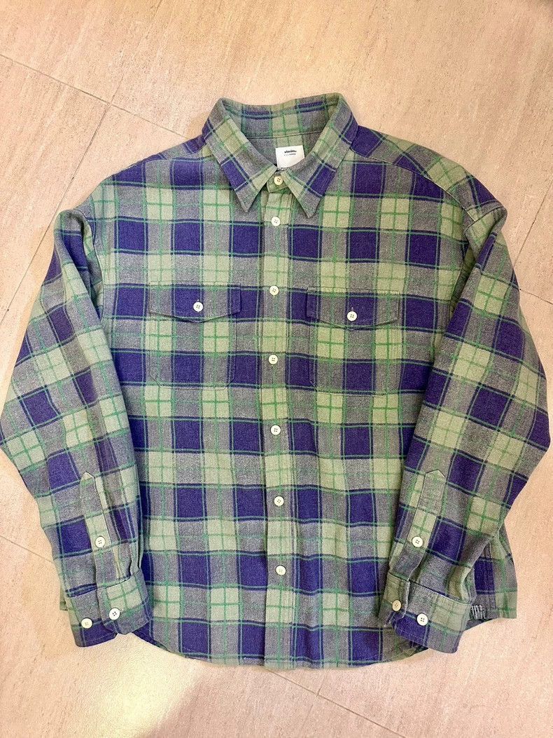 トップス VISVIM LUMBER KHADI CHECK L/S GREEN 3 LUMBER CHECK L/S | Visvim Official North American Web Store