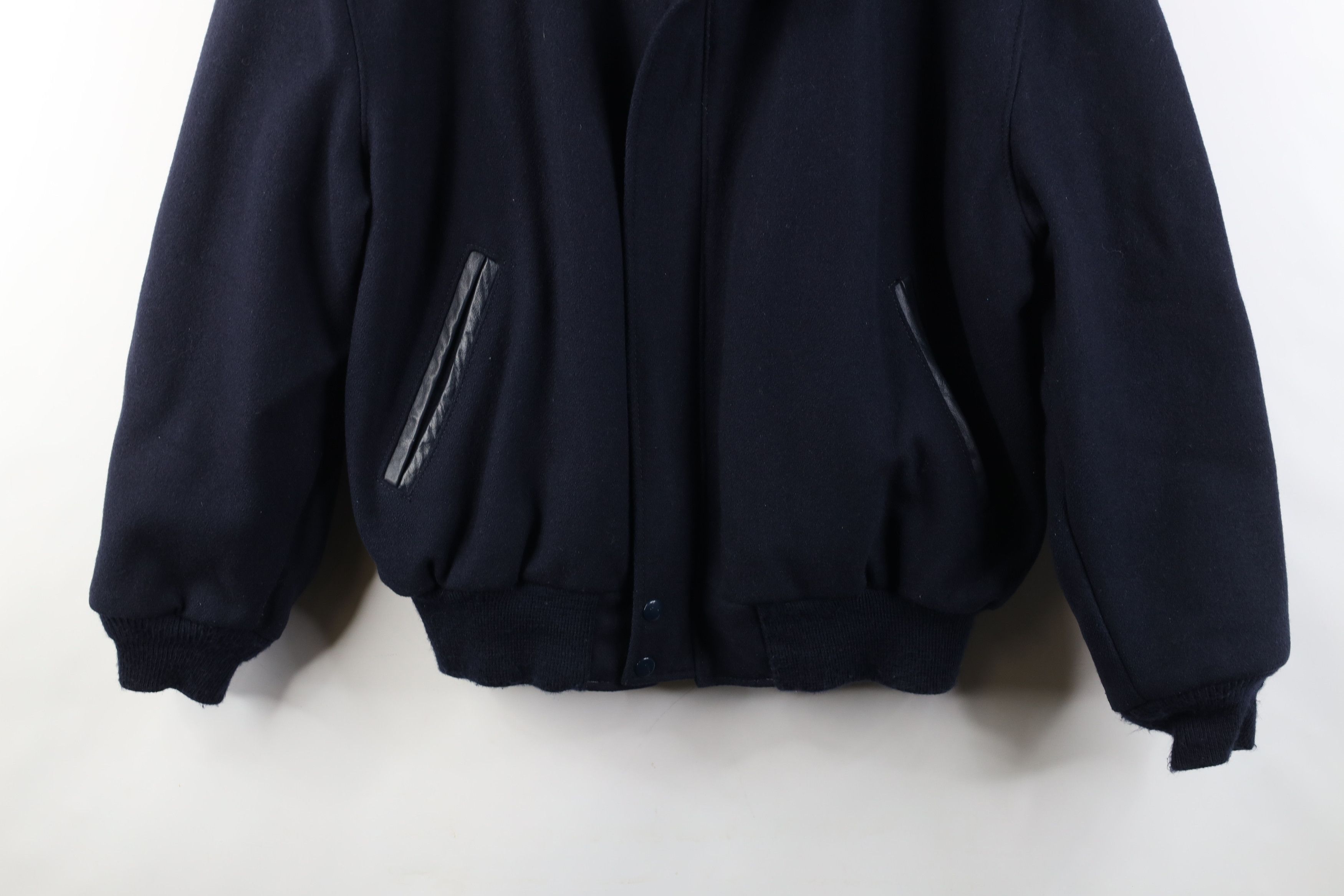 Vintage Vintage 80s 90s Streetwear Varsity Bomber Jacket Blue USA Size US XL / EU 56 / 4 - 3 Thumbnail