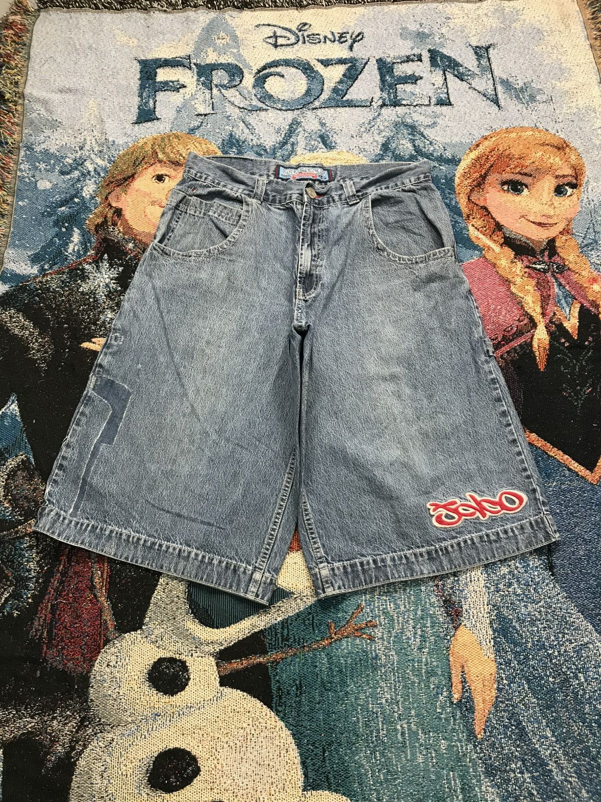JNCO Vintage junco big pocket graffiti Jort Size US 38 / EU 54 - 1 Thumbnail