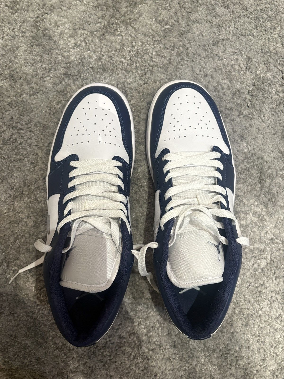 Nike Jordan 1 low midnight navy Size US 12.5 / EU 45-46 - 3 Thumbnail