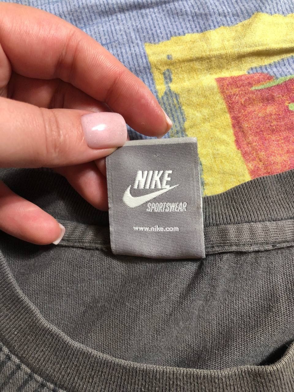 Nike × Vintage 90s Nike Central Swoosh Vintage Y2K Oversized Retro T-Shirt Size US L / EU 52-54 / 3 - 14 Thumbnail