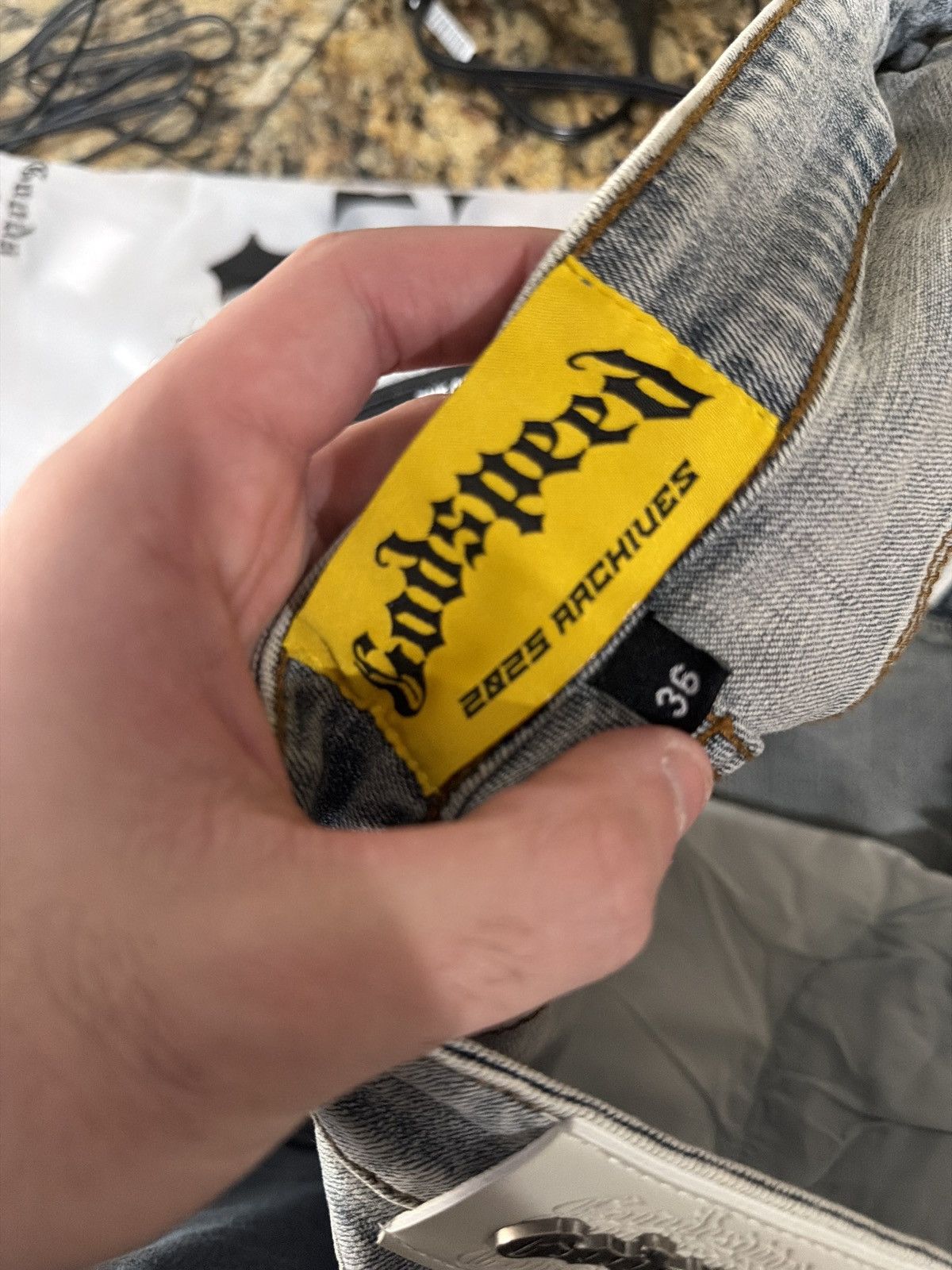 Godspeed Godspeed Patchwork Denim Shorts Blue V2 Men’s Streetwear 36 Size US 36 / EU 52 - 10 Thumbnail