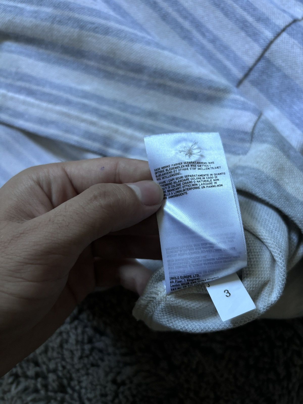 Engineered Garments × Japanese Brand × Uniqlo Engineered Garments x Uniqlo polo Cut & Sewn grey tee Size US S / EU 44-46 / 1 - 8 Thumbnail
