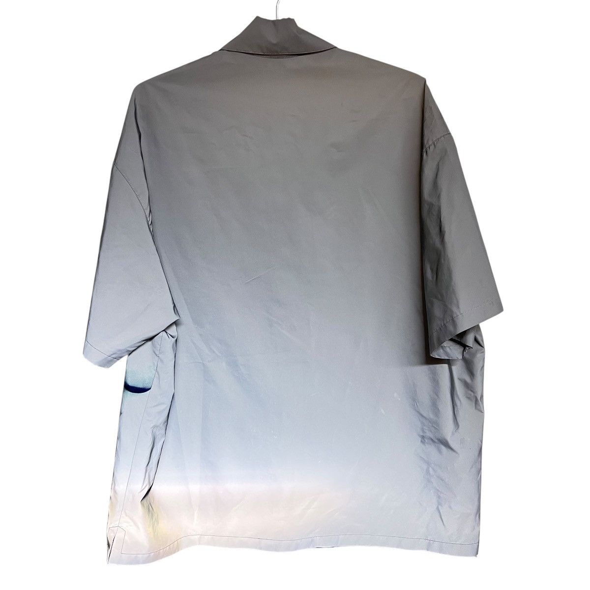Heron Preston Mens Heron Preston Reflective Shirt Grey Flames Skull Size US M / EU 48-50 / 2 - 3 Thumbnail