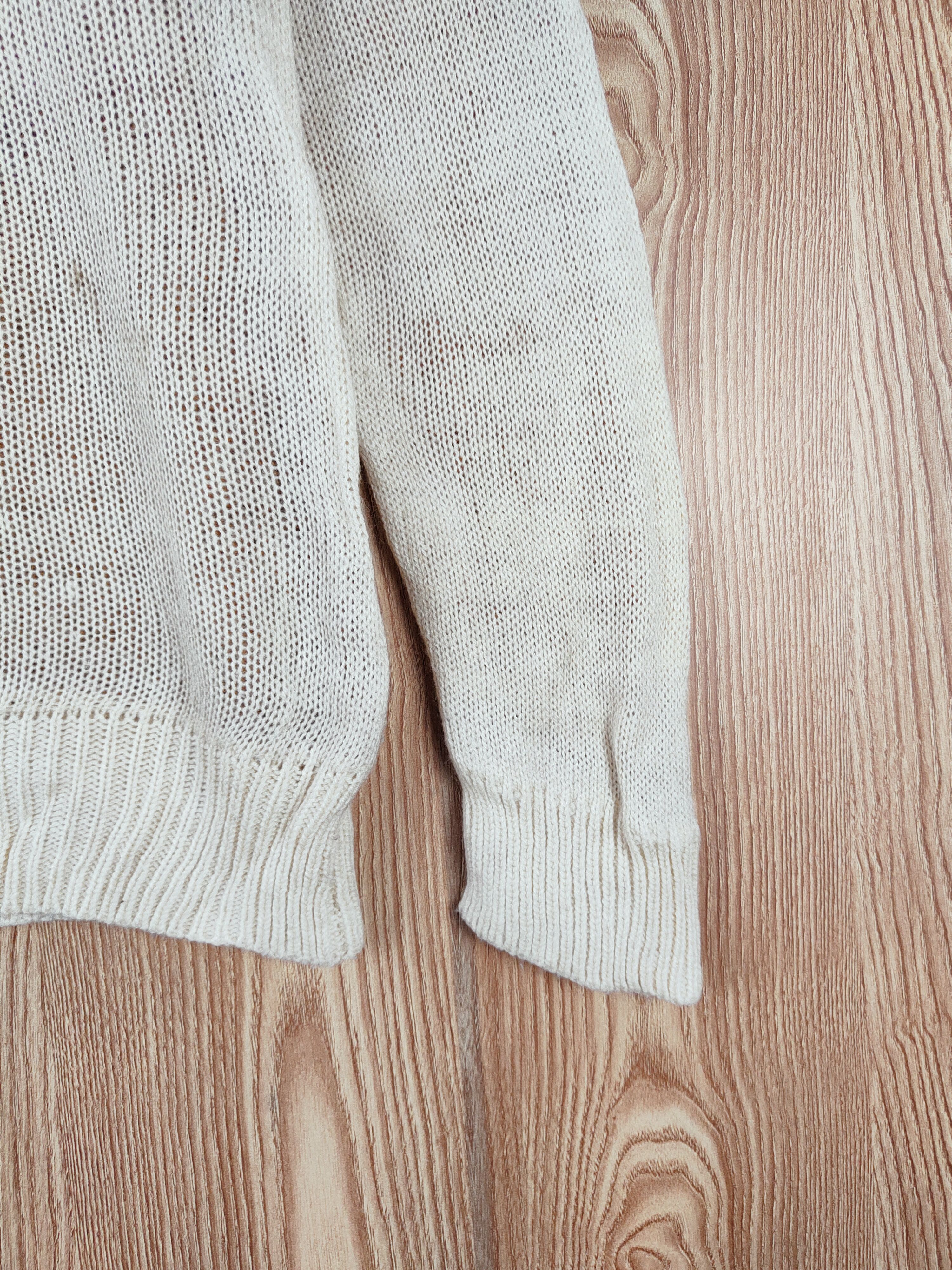 GRN × Homespun Knitwear × Japanese Brand GRN Cream Knitwear Sweatshirts #W316 Size L / US 10 / IT 46 - 7 Thumbnail
