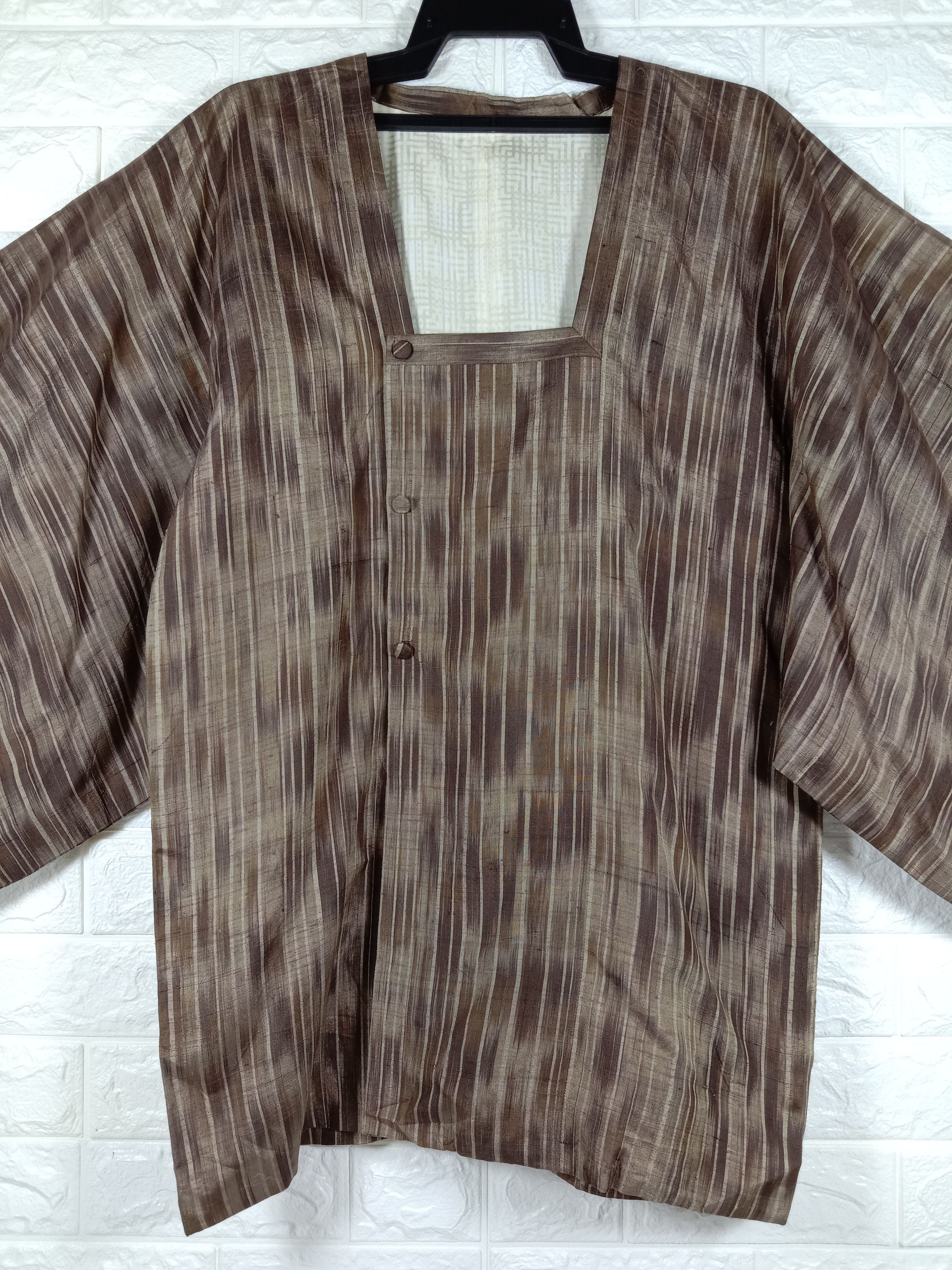 Japanese Brand Vintage Kimono Noragi Haori Hanten Cardigan Size US L / EU 52-54 / 3 - 2 Thumbnail