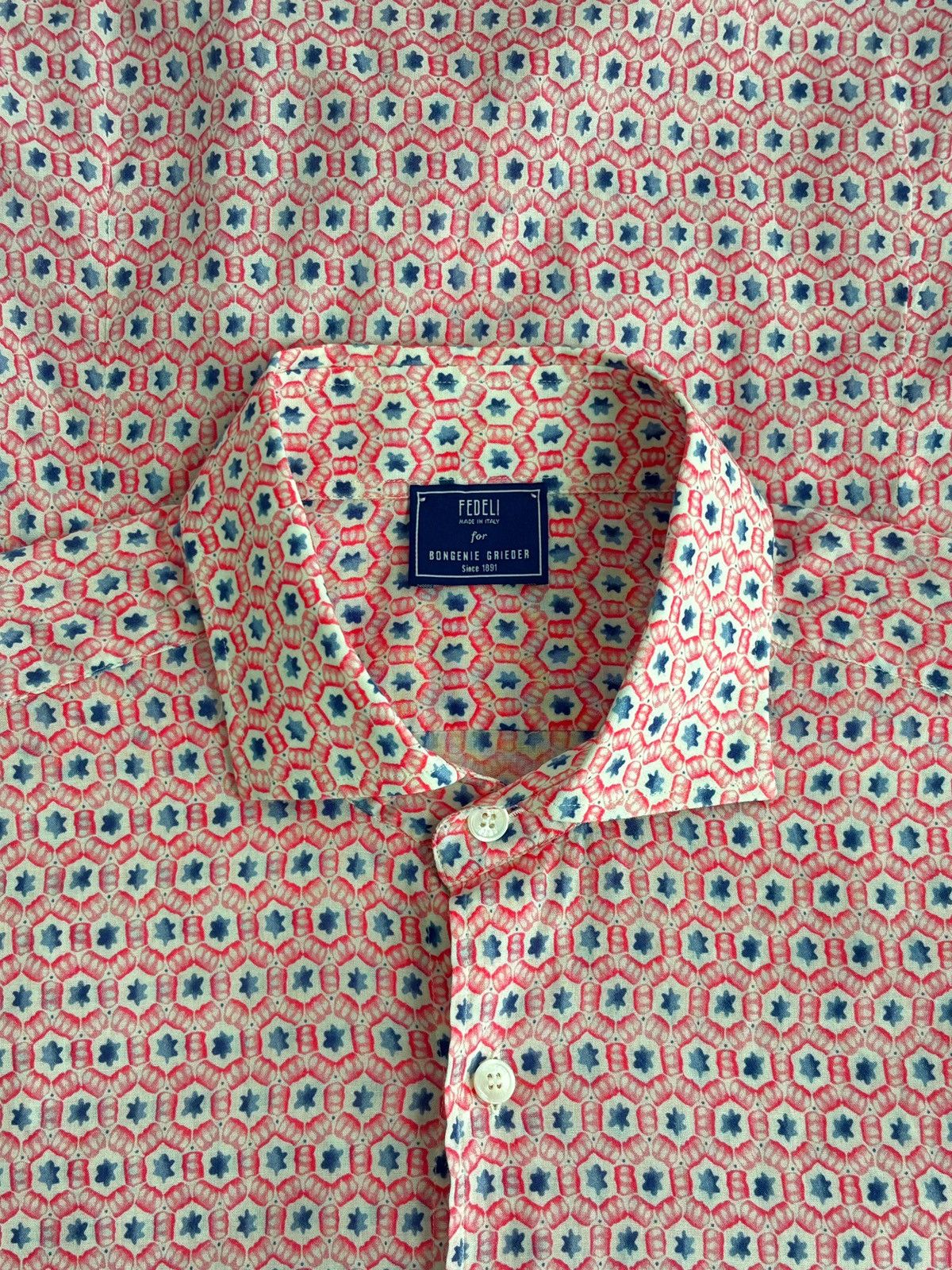 Fedeli Fedeli for Bongenie Grieder Luxury All Over Print Shirt Size US L / EU 52-54 / 3 - 3 Thumbnail