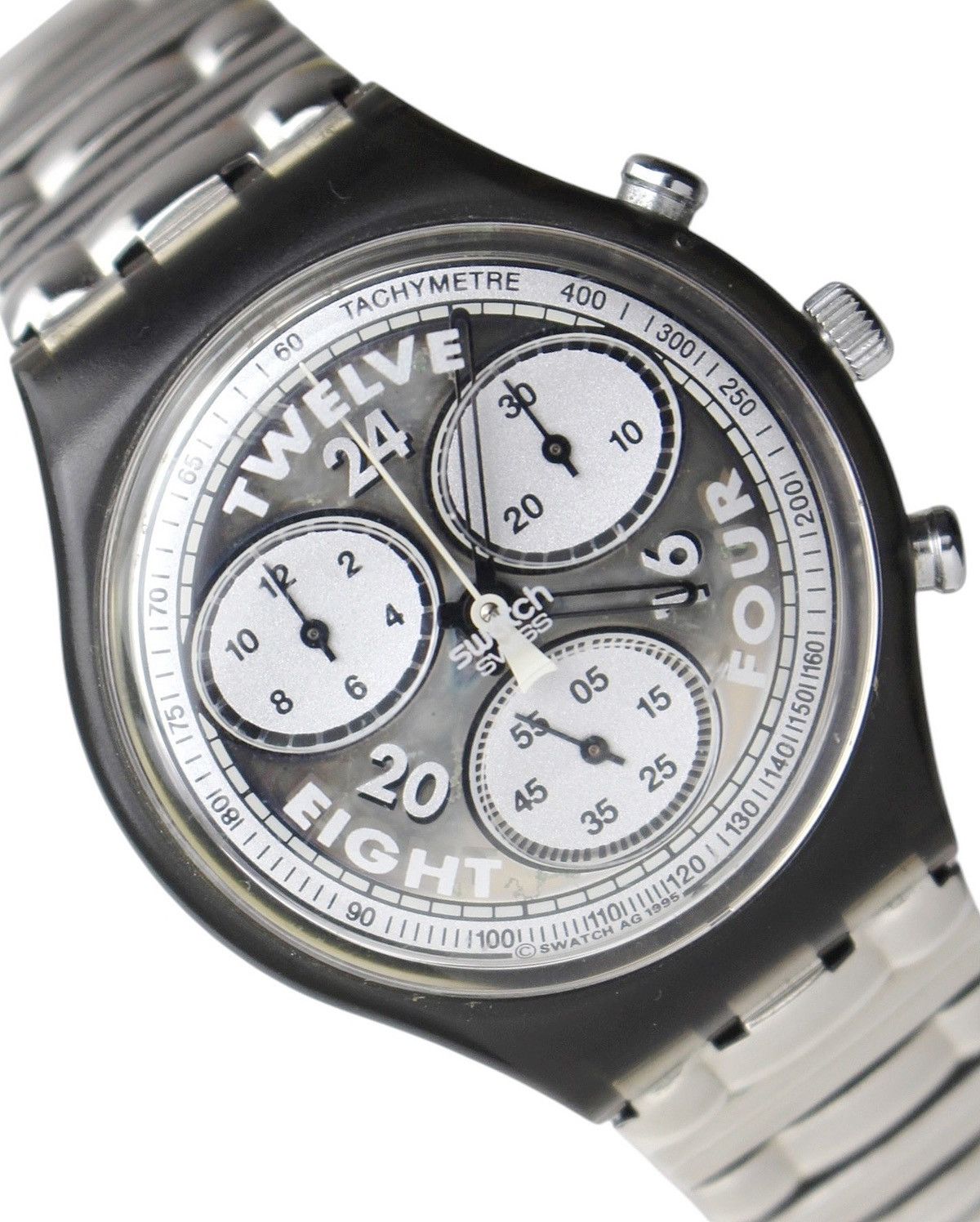 Vintage AW1995 SWATCH IRONY CHRONO “TWELVE TWENTY FOUR” Size ONE SIZE - 2 Thumbnail