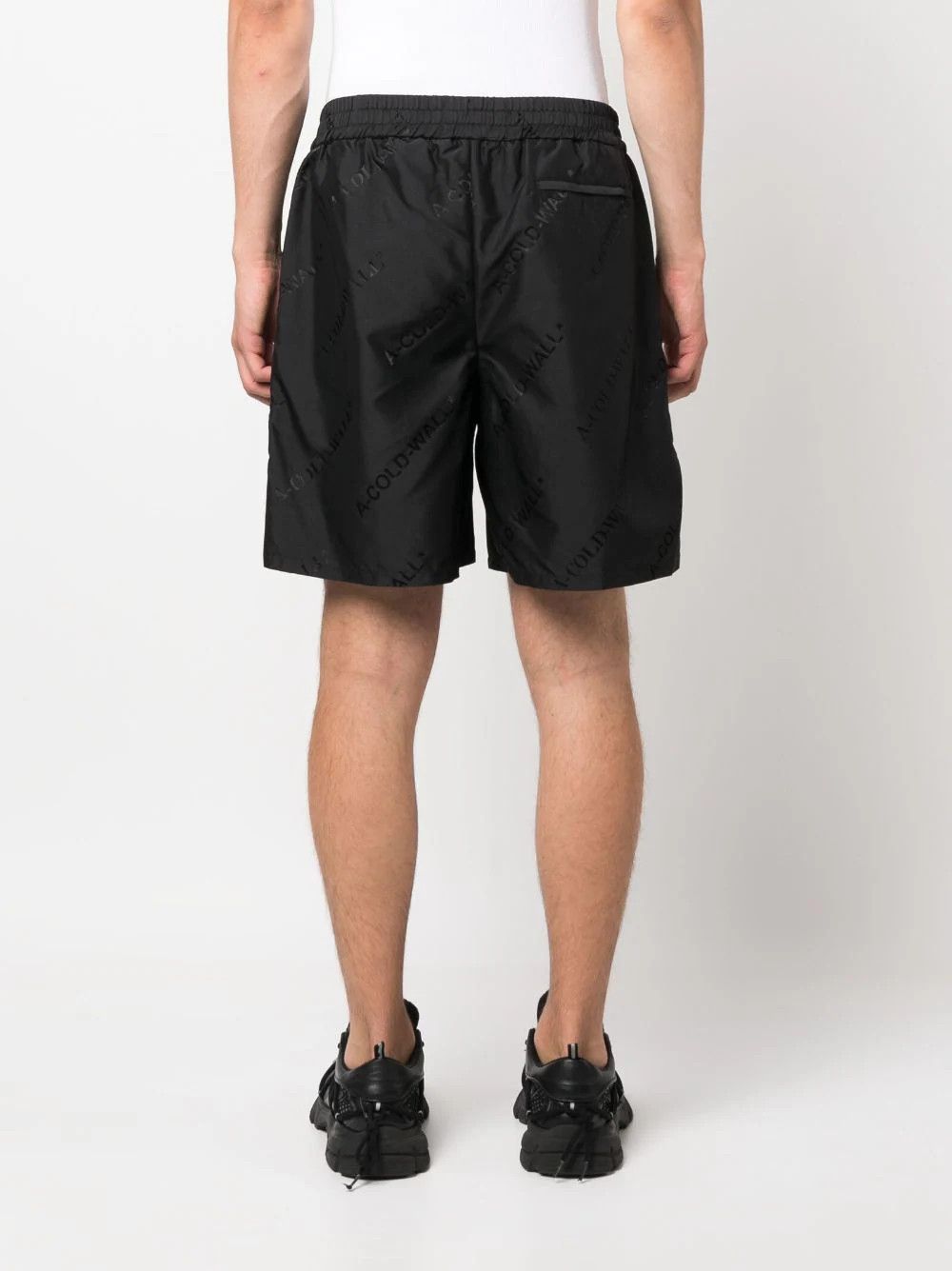 A-COLD-WALL* Black Monogram ACW Logo Nylon Shorts Size US 30 / EU 46 - 5 Thumbnail