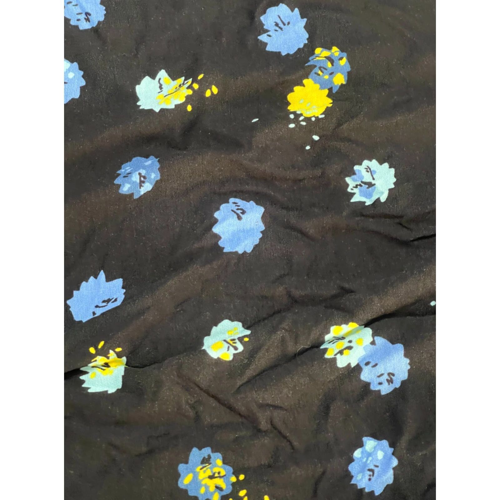 Essentials Amazon Essentials Dress Women's 1X Sleeveless Floral Knee Length Yellow Blue Black A-Line, Maxi Casual Women Size XL / US 12-14 / IT 48-50 - 3 Thumbnail