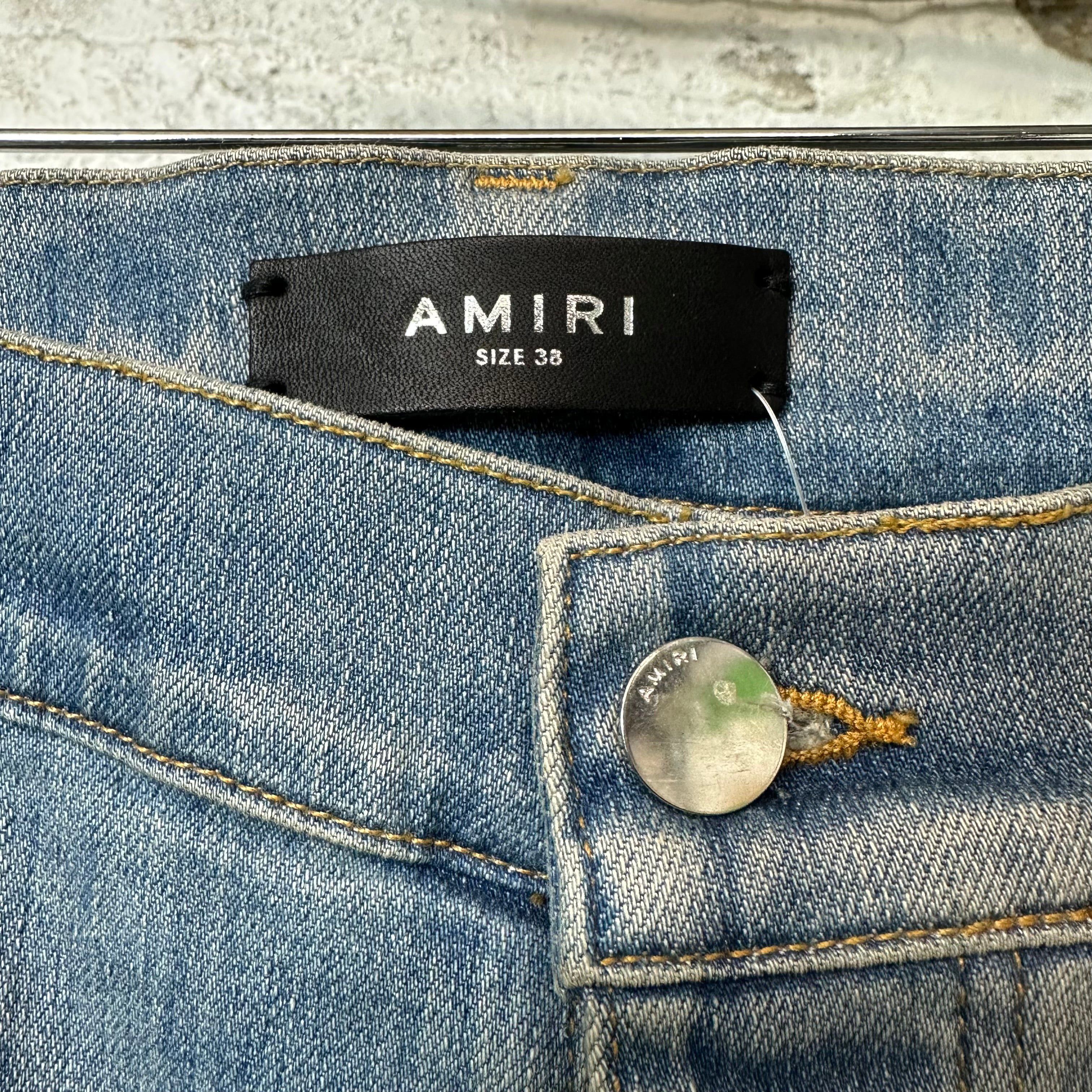Amiri Amiri MX2 Multicolor Flannel Blue Denim Jeans Sz 38 Size US 38 / EU 54 - 3 Thumbnail