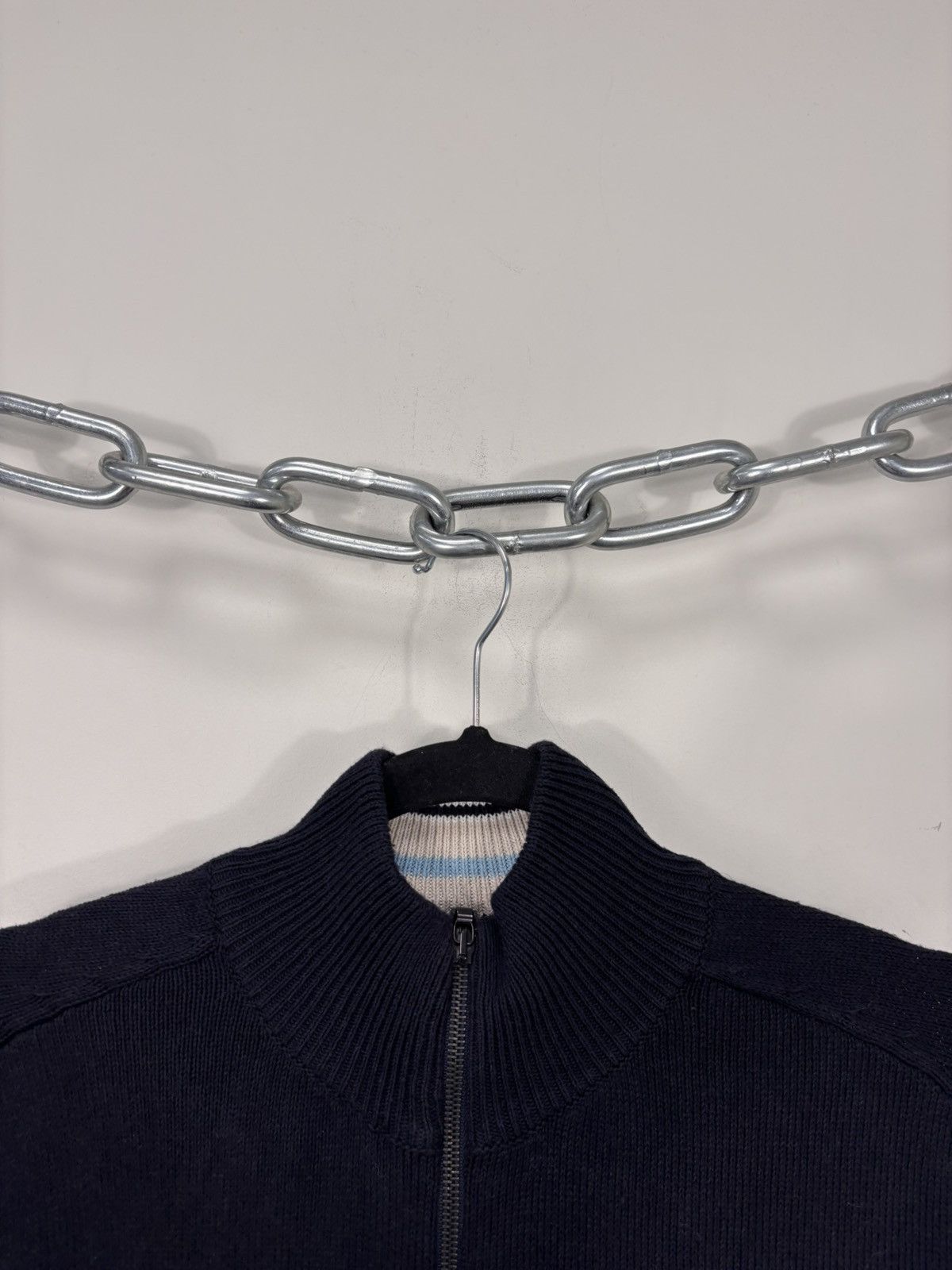 Etro Etro Milano Men’s Navy Blue Cotton Knit Full Zip Sweater Size US L / EU 52-54 / 3 - 8 Thumbnail