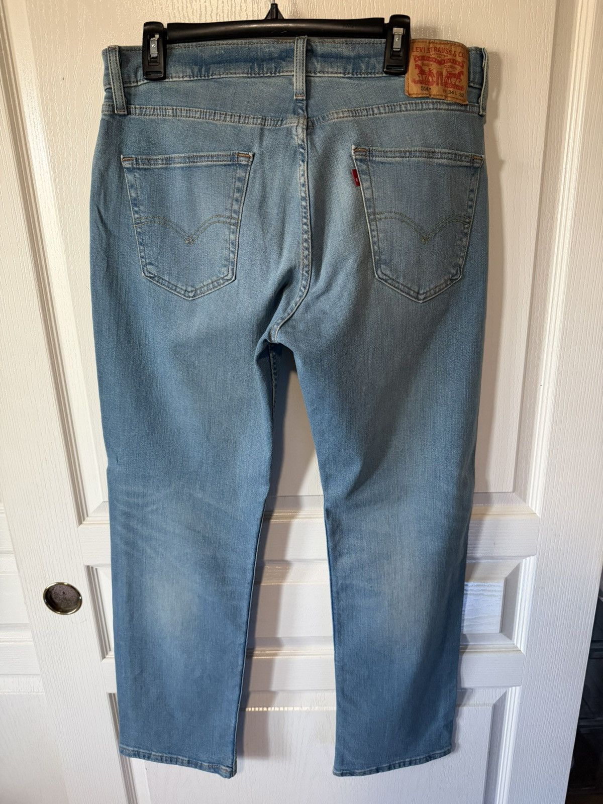 Levi's Levi’s 514 Blue Denim Vintage Style Jeans Men’s Size 34x32 Size US 34 / EU 50 - 1 Thumbnail