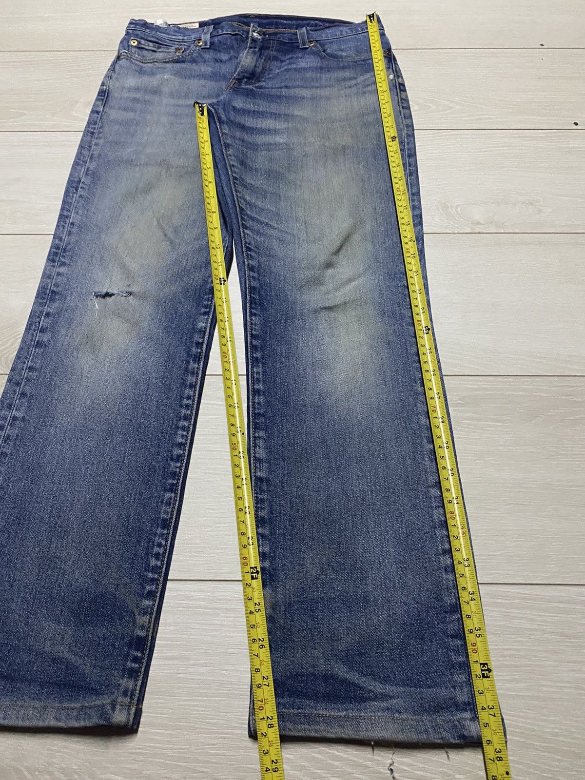 Levi's Vintage Levis 511 Big E Blue Wash Slim Fit Jeans Size US 30 / EU 46 - 13 Thumbnail