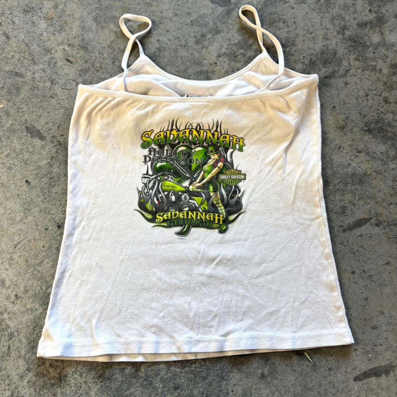Harley Davidson × Vintage Y2K Harley Davidson Tank Top Size M / US 6-8 / IT 42-44 - 2 Thumbnail