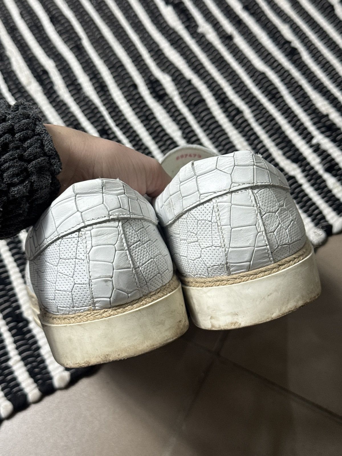 Baldinini VINTAGE BALDININI LEATHER SLIPONS Size US 12 / EU 45 - 7 Thumbnail