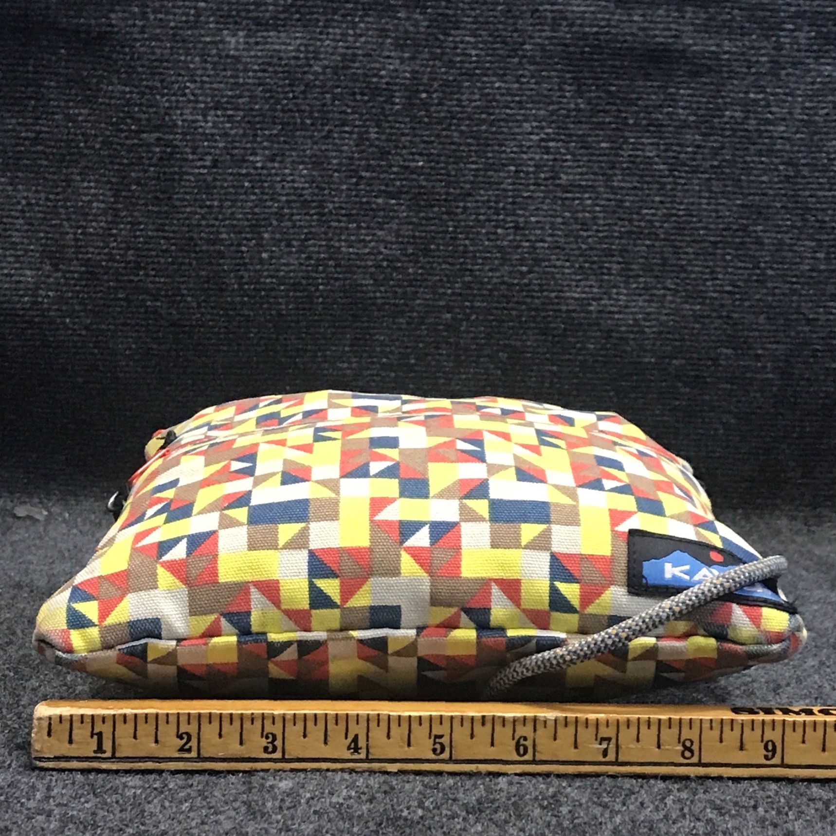 KAVU Slingaling Geometric Desert Mosaic Print Rope Fold Over 