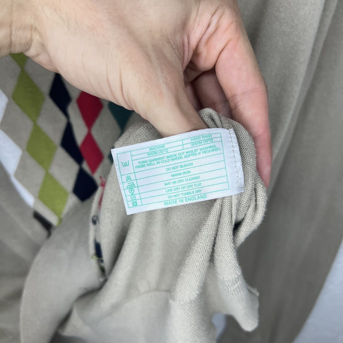 Hysteric Glamour × John Smedley Vintage VTG JohnSmedley Cotton Polo Summer weight Longsleeve Size US L / EU 52-54 / 3 - 6 Thumbnail