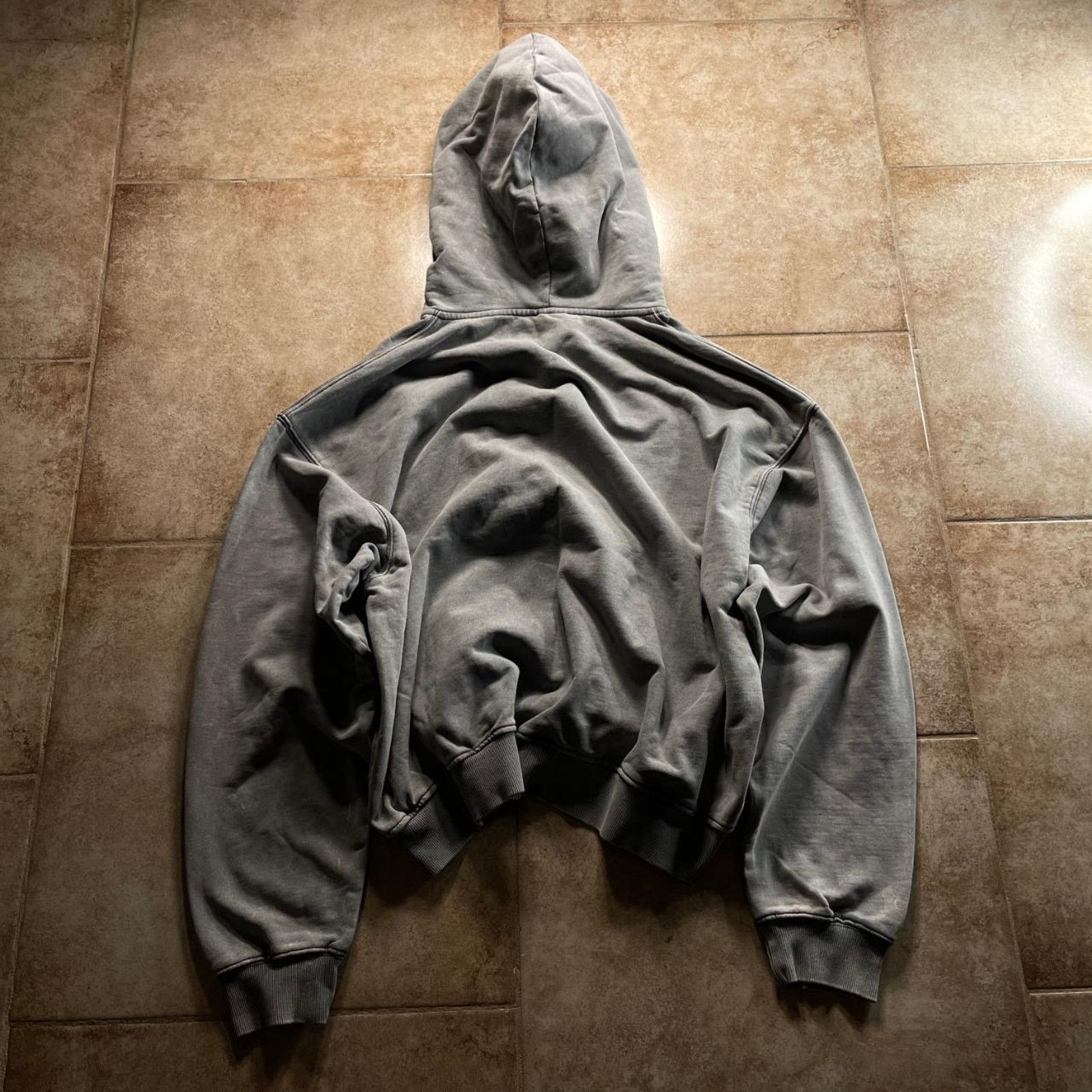 Japanese Brand × Vintage Vintage Faded Embroidered Gray Zip-Up Hoodie size Small Size US S / EU 44-46 / 1 - 4 Thumbnail