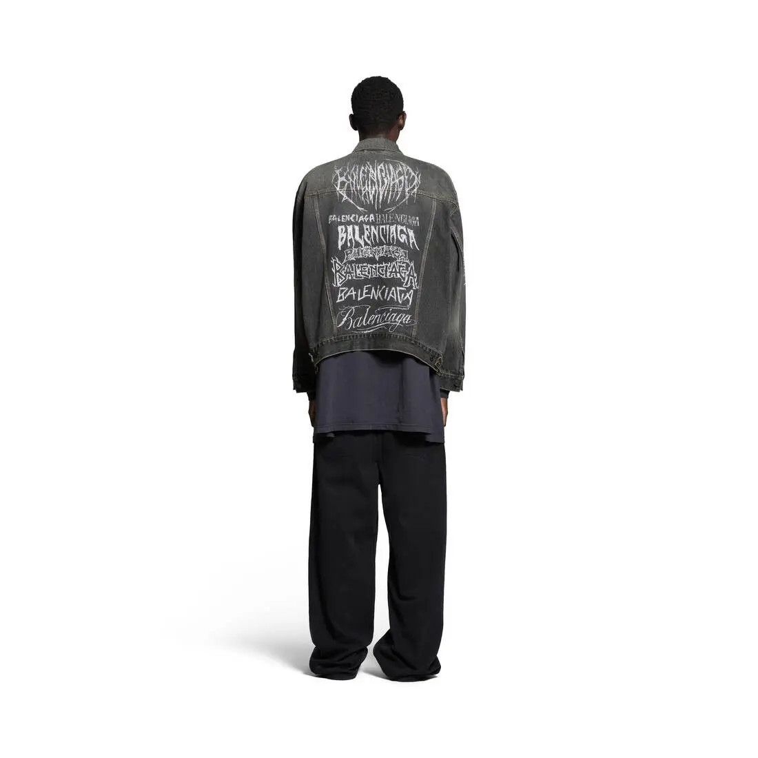 Balenciaga o1w1db11225 DIY Metal Large Fit Jacket in Grey Size US M / EU 48-50 / 2 - 4 Thumbnail