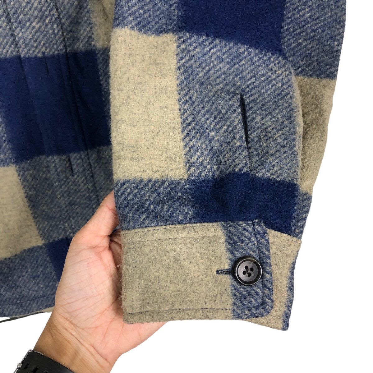 Japanese Brand 🔥Vintage Wool Flannel Jacket Tartan Uniqlo Issey Miyake Size US M / EU 48-50 / 2 - 15 Thumbnail
