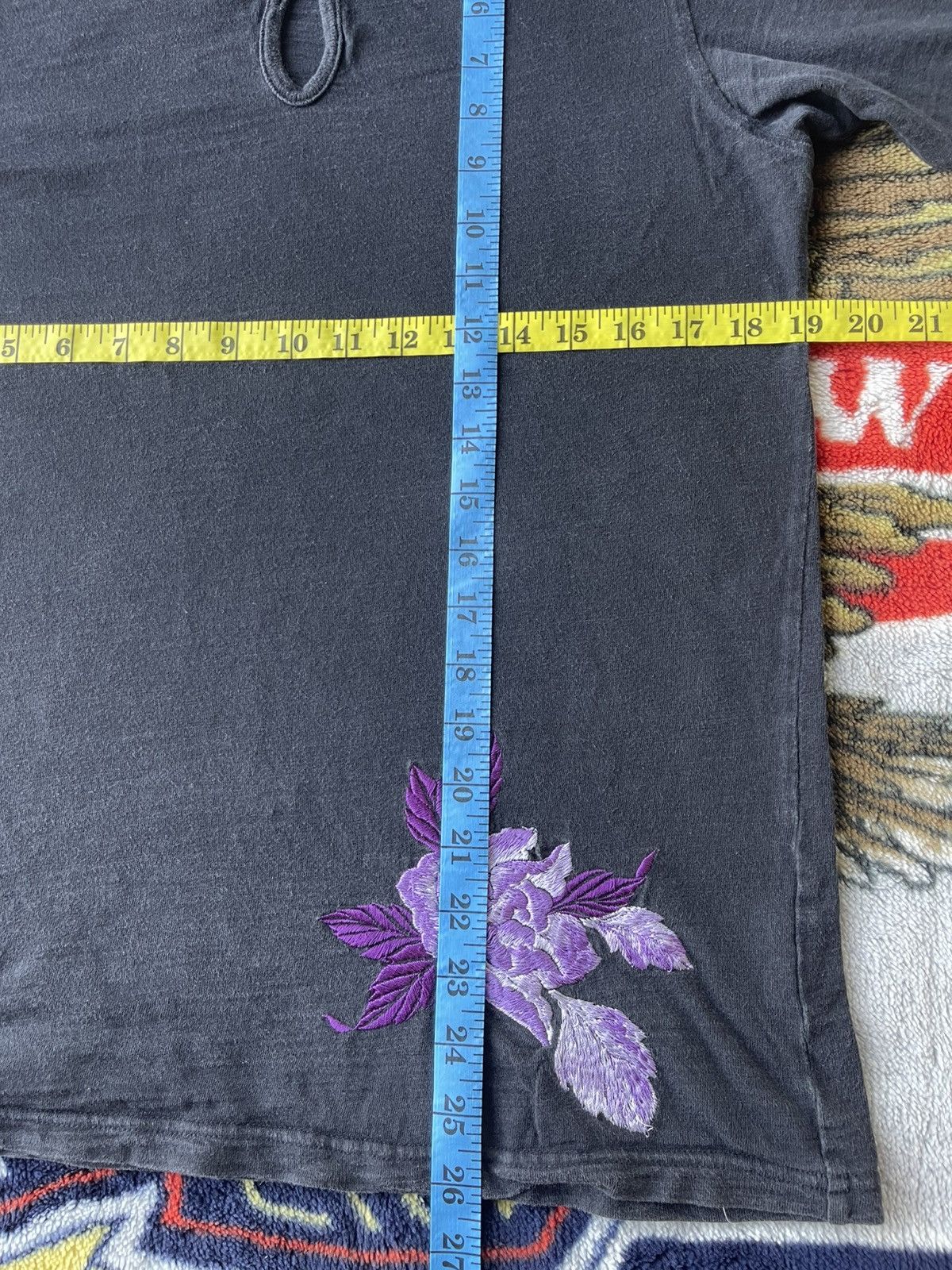 Tornado Mart Vintage Tornado Mart Rose Embroided Shirt Tee Size US M / EU 48-50 / 2 - 8 Thumbnail