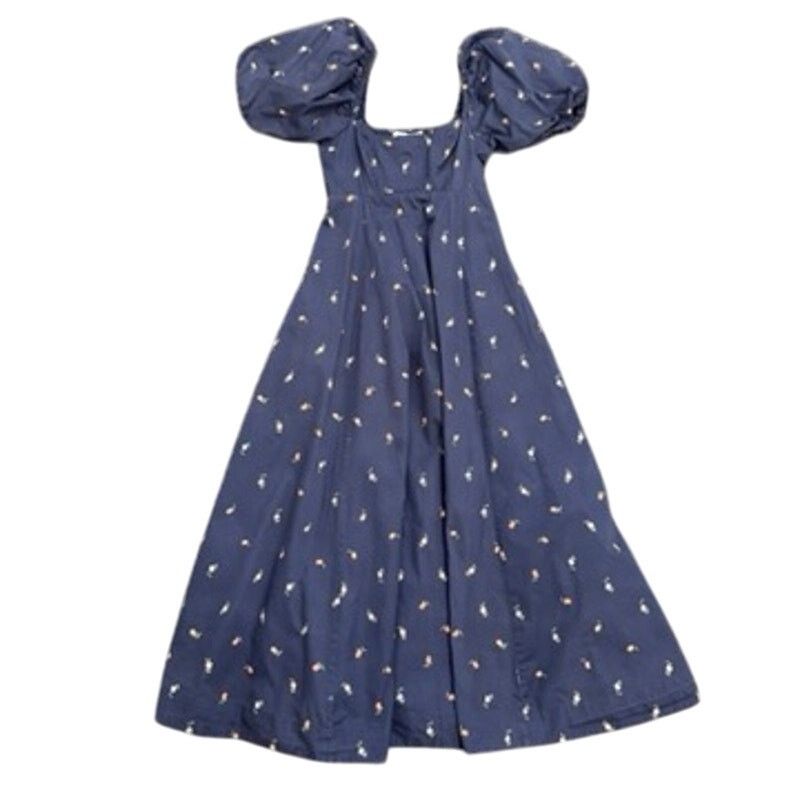 Hill House Home Matilda Dress in Navy Floral, Size XXS