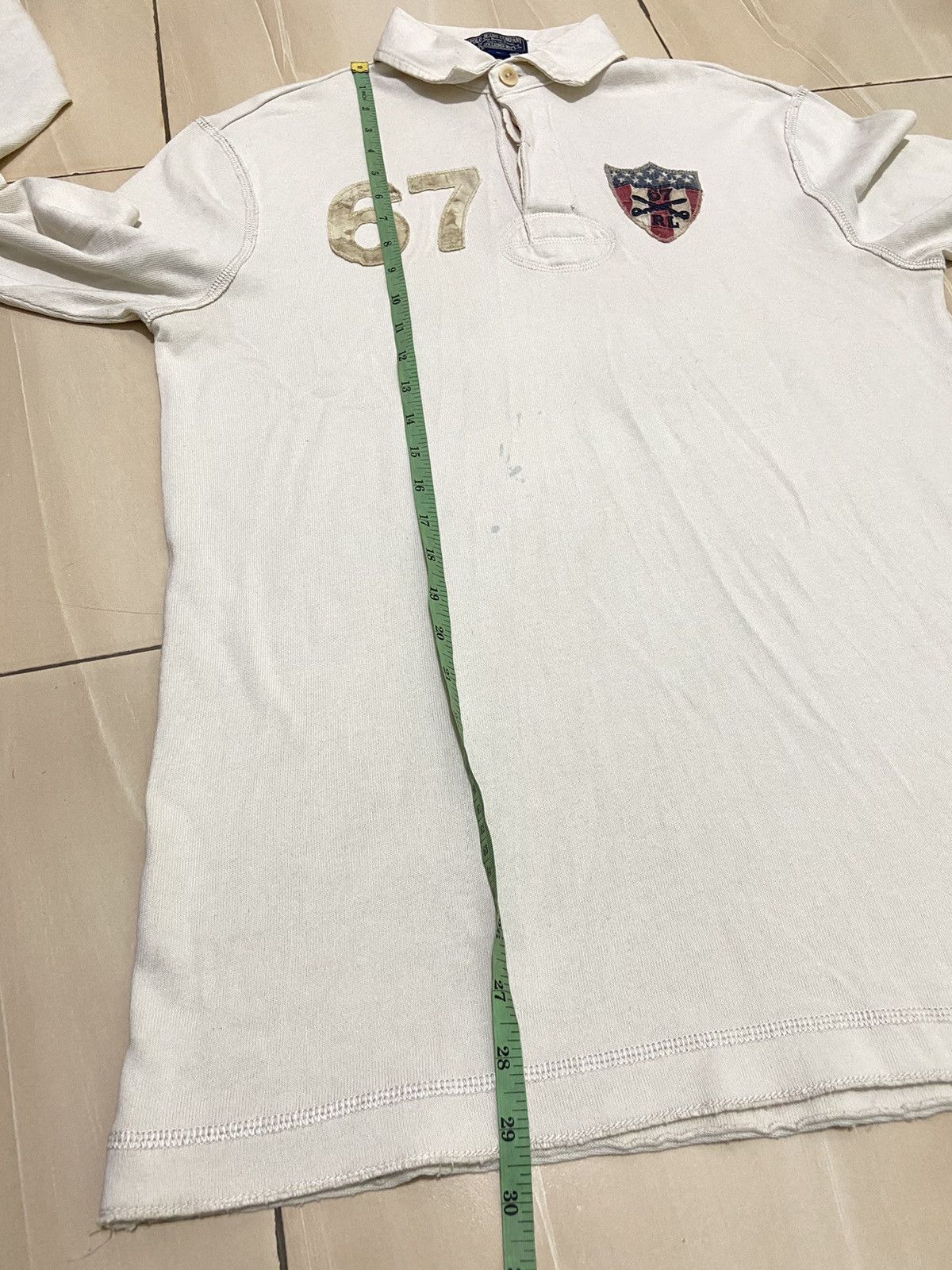 Polo Ralph Lauren 💥RARE💥 Vintage Polo Ralph Lauren #67 Rugby Usa Flag Big Logo Size US S / EU 44-46 / 1 - 14 Thumbnail