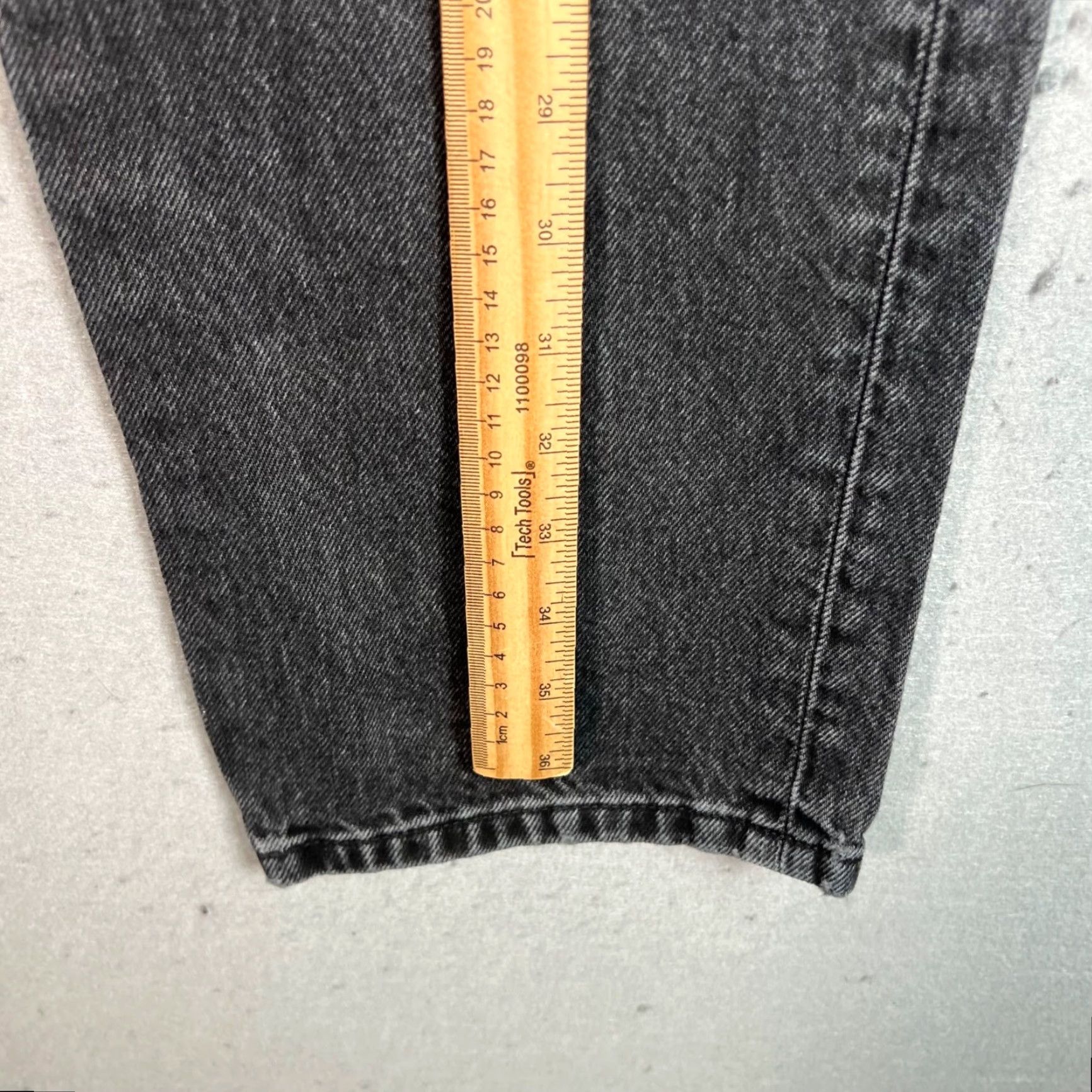 Zara Zara Jeans Women's Size 4 Black High-Waist Tapered Cotton Denim 5-Pocket Regular Rise Inseam 29 in Vintage No Shirt? Size 27" / US 4 / IT 40 - 6 Thumbnail