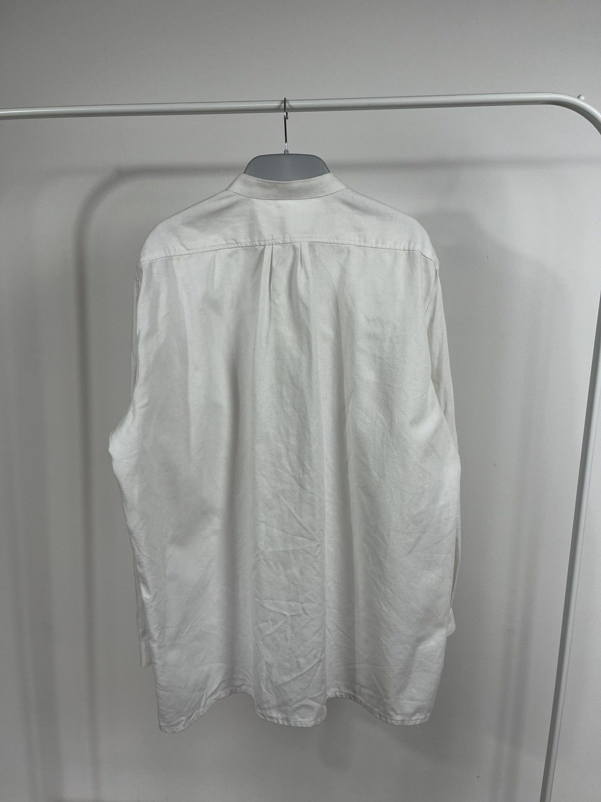 Vintage Vintage White Pleated Band Collar Shirt Paris Embroidery Size US L / EU 52-54 / 3 - 8 Thumbnail