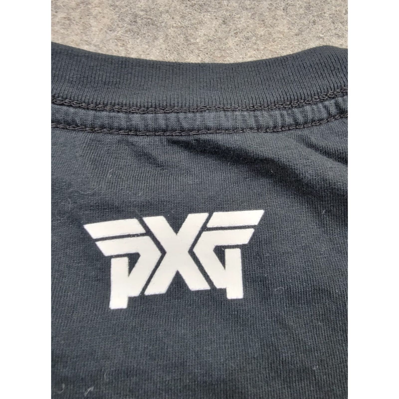 Logo 7 PXG Shirt Mens Large Black Long Sleeve Crew Neck Logo Sports Cotton Knit Tee Size US L / EU 52-54 / 3 - 6 Thumbnail